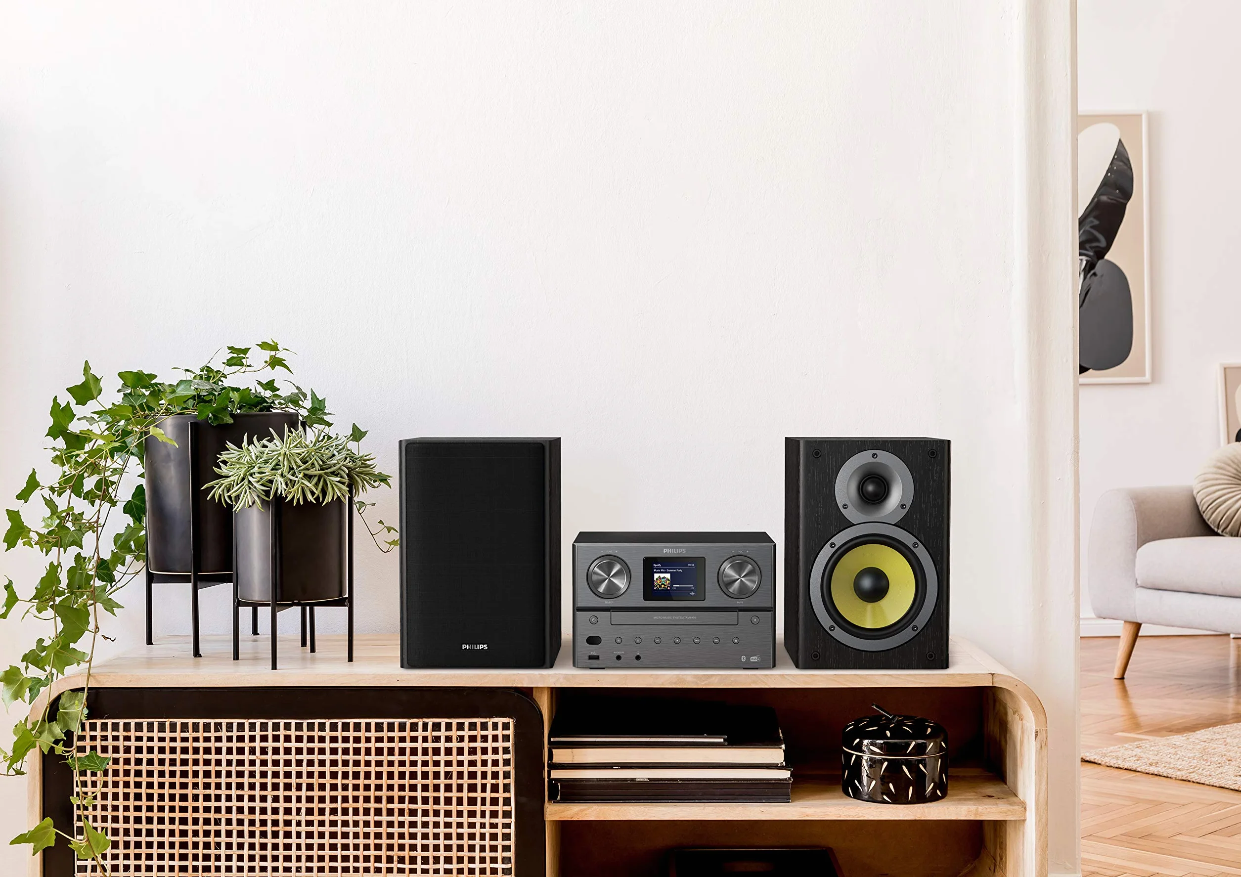 Philips TAM8905 Micro Système Musical 100W Bluetooth Spotify Connect DAB+ CD USB