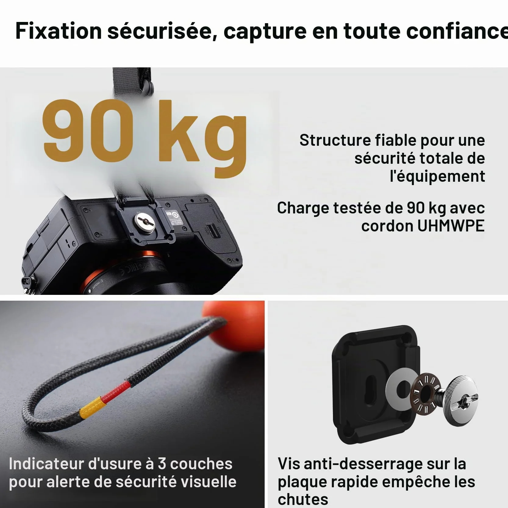 PGYTECH Sangle Appareil Photo Master, Harnais Double Épaule en Cuir pour 3 Caméras, Harnais d'Appareil Photo pour Photographes Professionnels, Sports/Faune/Mariage/Événements Sangles d'Appareil Photo