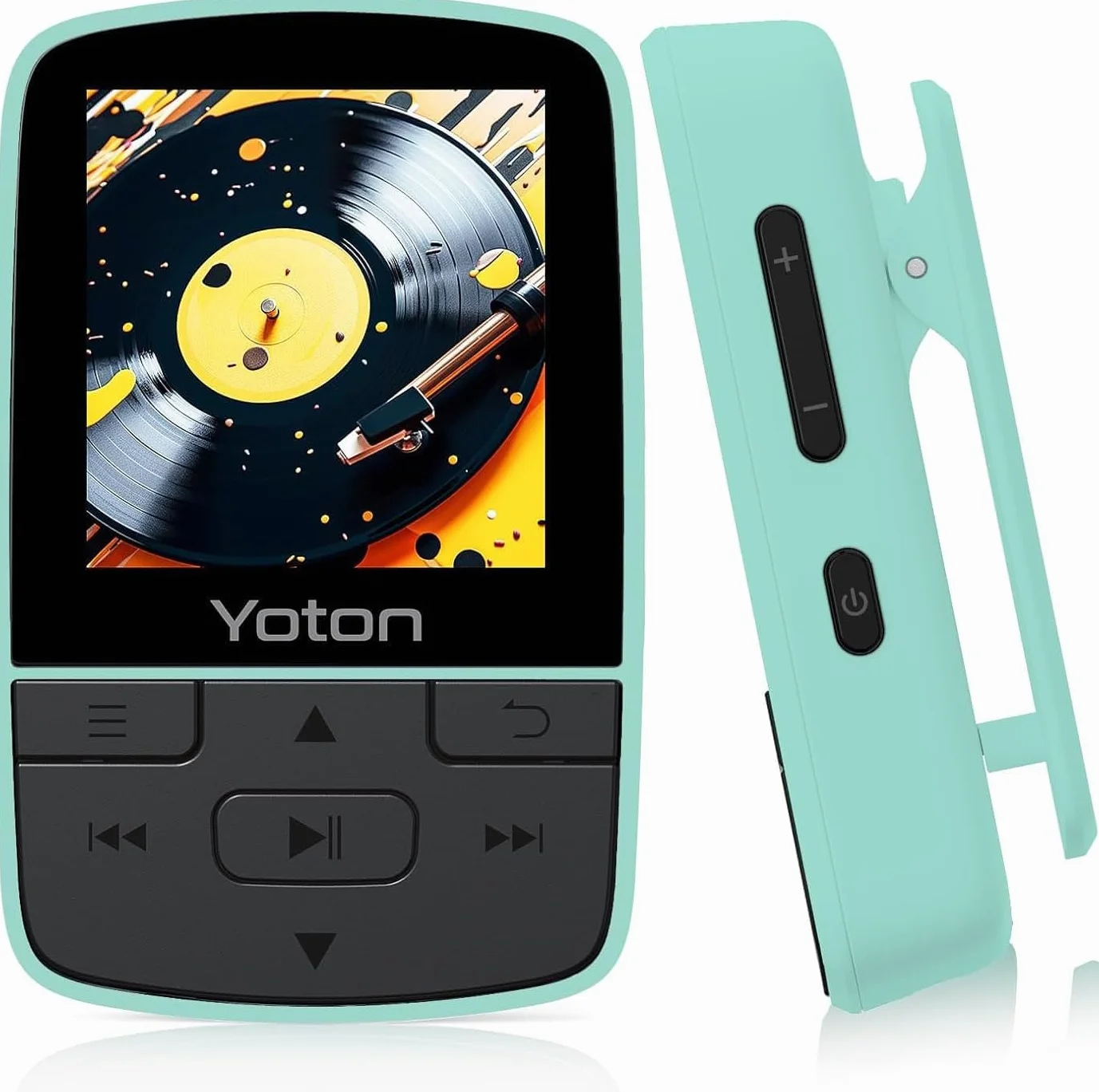 YOTON Lecteur MP3 Bluetooth 5.2 avec Clip, Son HiFi sans Perte, Radio FM, Vert