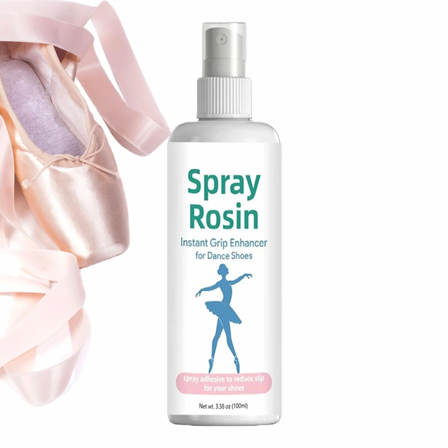 Spray Colophane Antidérapant 100 ML pour Danseurs - Renfort Adhérence Chaussons Danse Portable Longue Durée