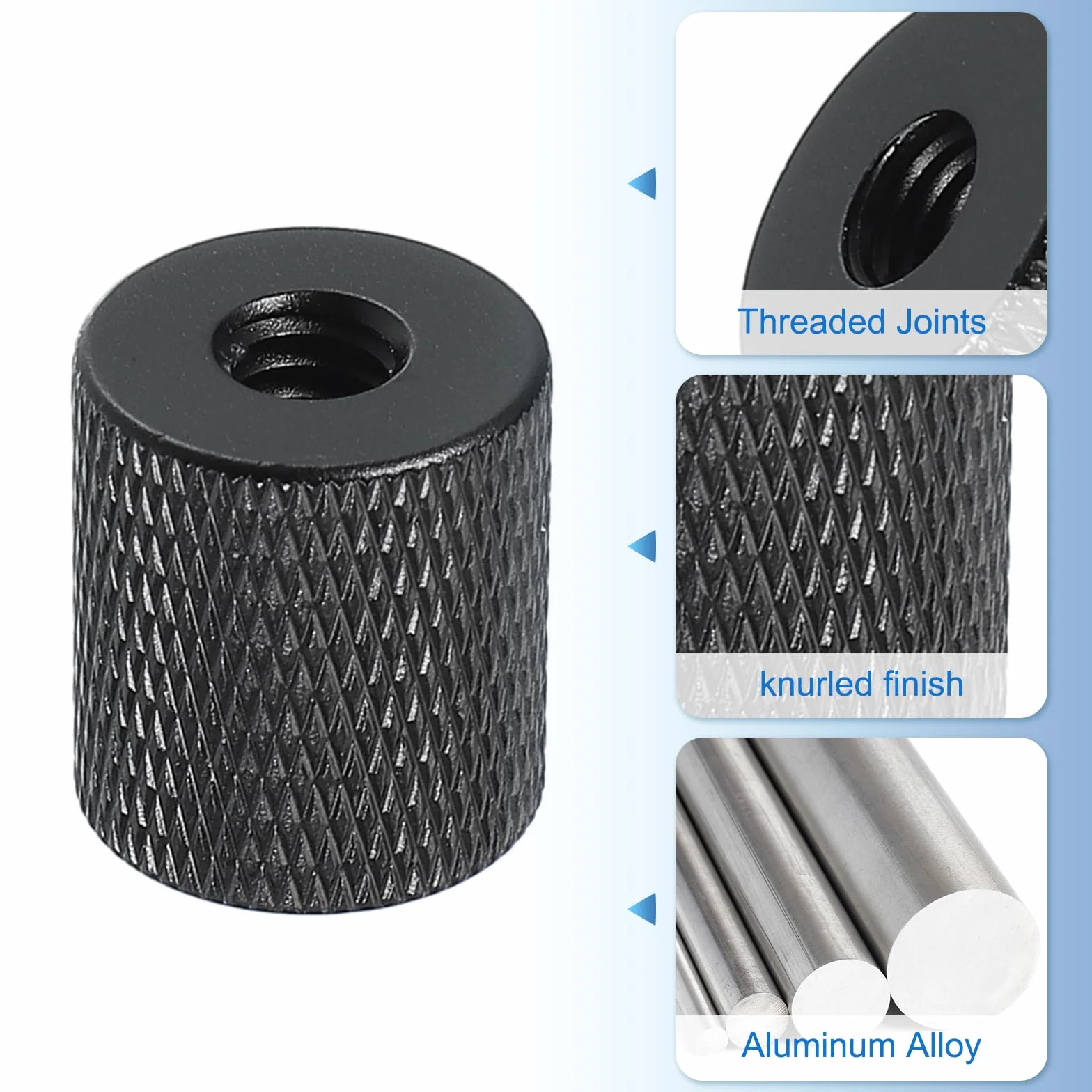 PATIKIL Adaptateur de Vis de Trépied 1/4" Femelle vers M6 Femelle, Connecteurs D'Écrou de Trépied, Vis de Montage de Caméra, Double Tête de Caméra Convertisseur, Bras Magiques