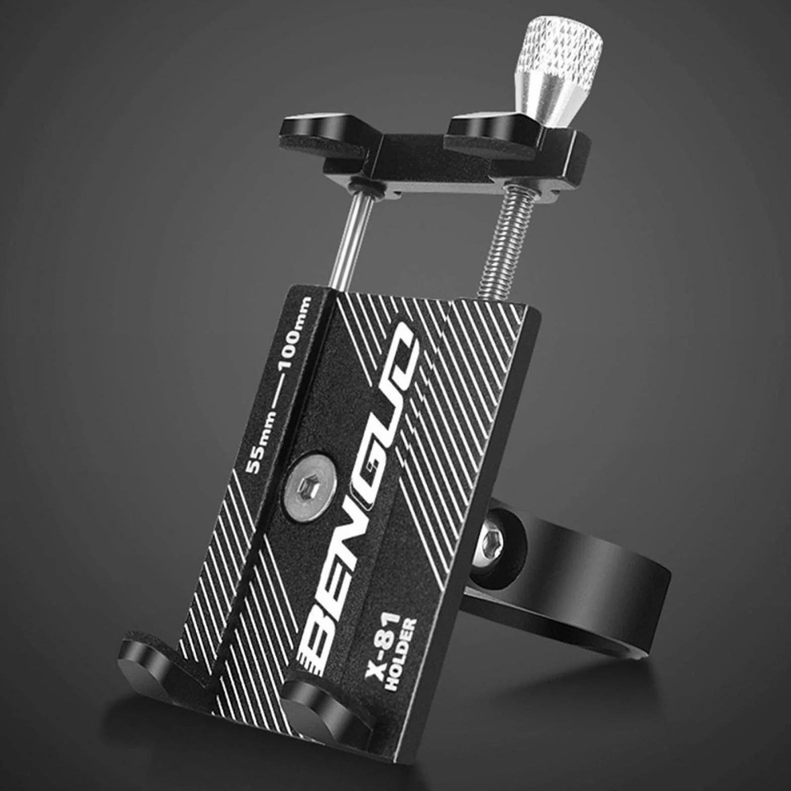 Support TéLéPhone De VéLo, Support TéLéPhone De Moto - Support Guidonavec 360° Rotation pour Iphone 12, 11 Pro, XS Max, X, XR, 8, 7, 6S, Samsung S10 S9 S8, Huawei, 4.0-6.5 Pouces Smartphones (Noir)