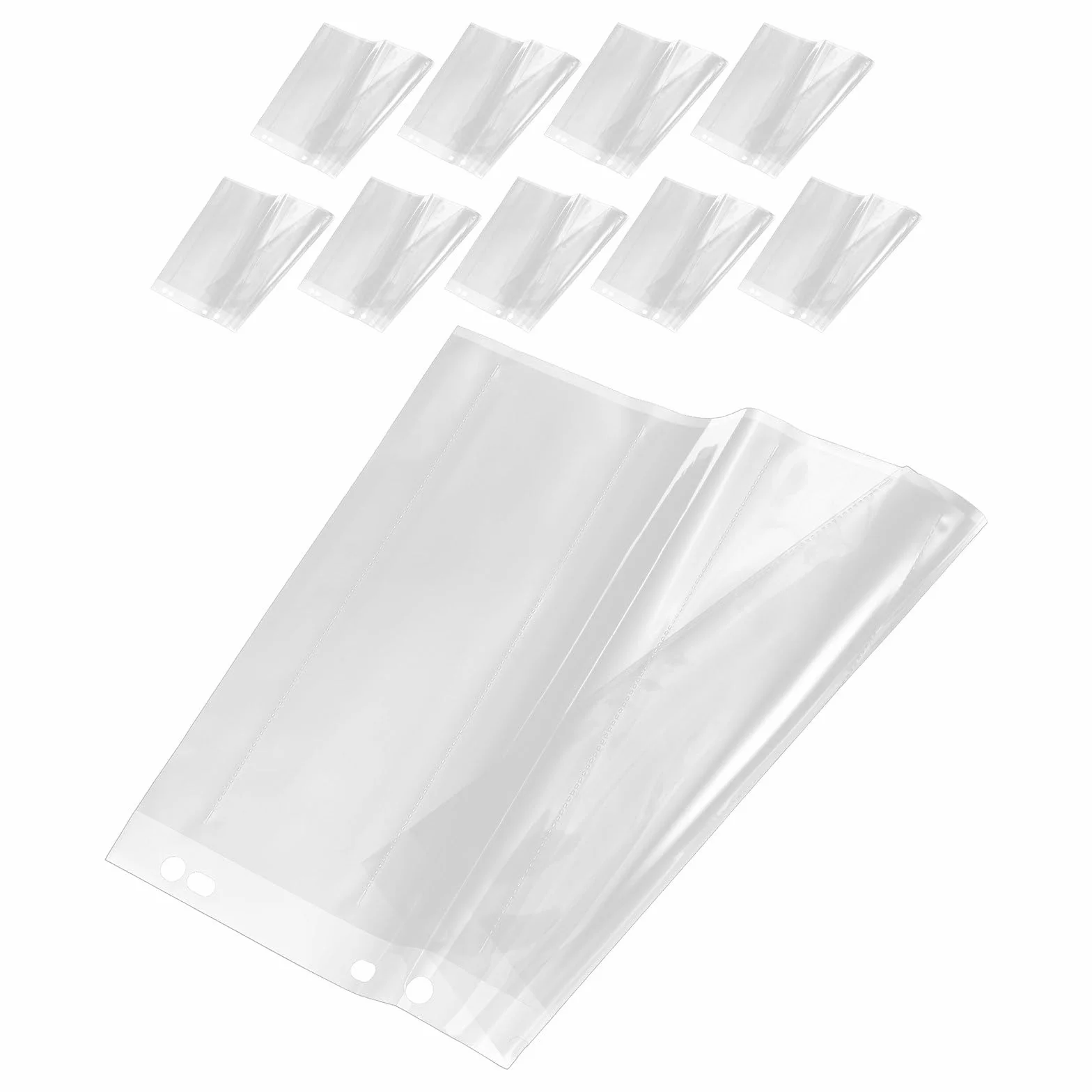 Lot de 10 Set de Set de Pochettes à Documents Robustes pour Films Négatifs et Diapositives, Design Élégant, Étanches, Faciles à Transporter, pour Archivage Photo Familial