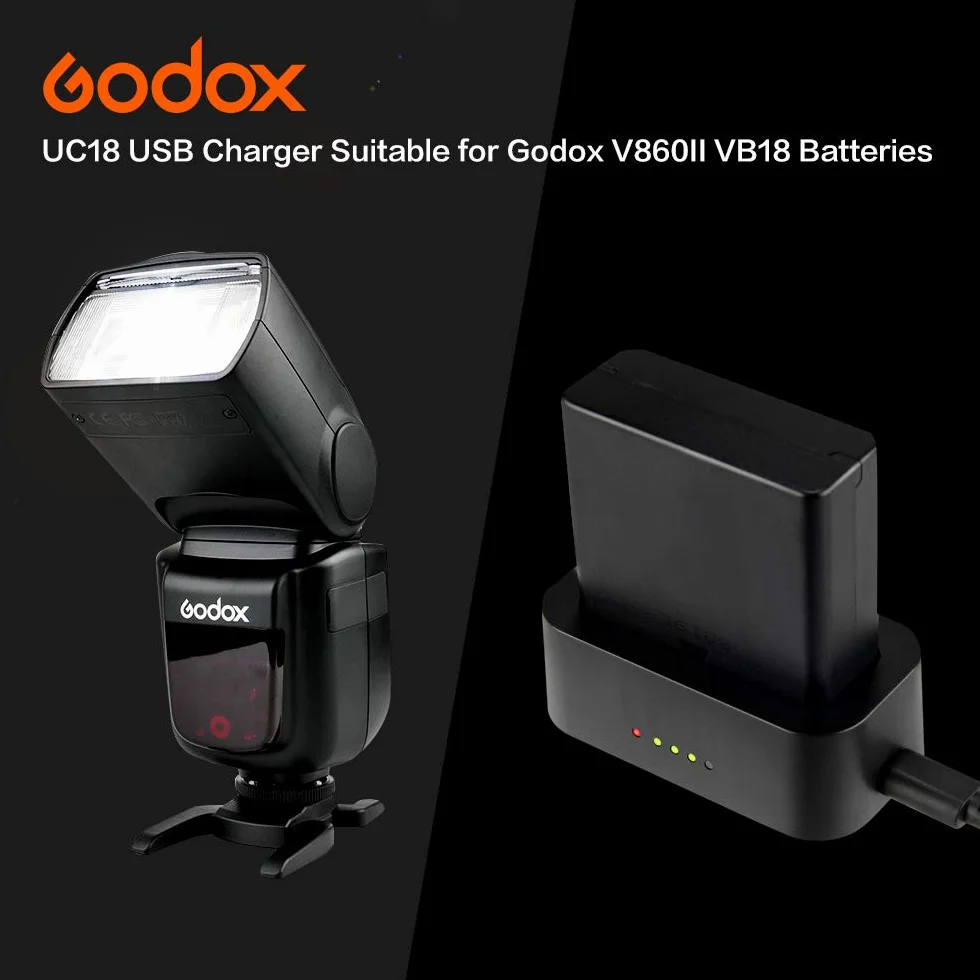 GODOX UC-18 Chargeur Secteur pour Batterie Rechargeable Godox Ving V860II (UC18)