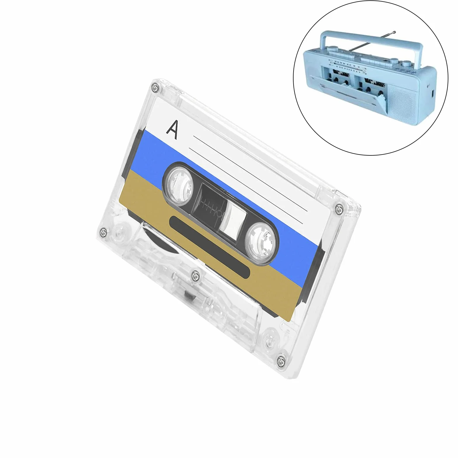 Cassettes audio vides 60 minutes haute performance lot de 4