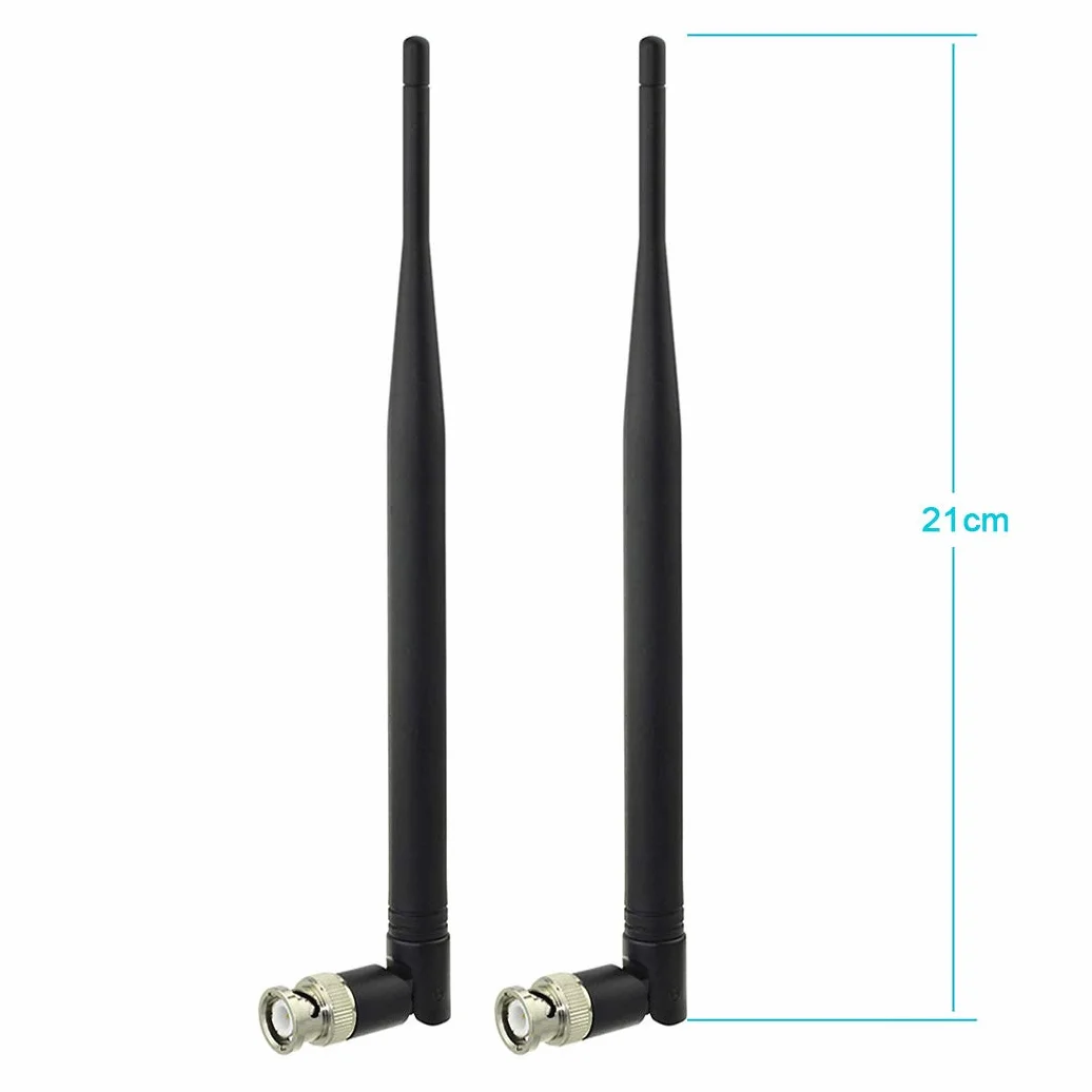 Bingfu Antenne UHF Mâle BNC 400MHz-960MHz Récepteur Microphone sans Fil (Paquet de 2) Compatible avec Récepteur de Micro Audio Numérique à Distance Dispositif Tuner Amplificateur Radio-Amateur