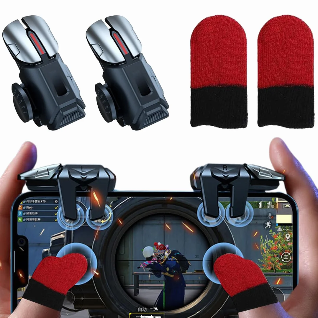 Mobile Trigger Controller gâchettes L1R1 L2R2 Manette pour PUBG Telephone Portable Android iPhone iOS