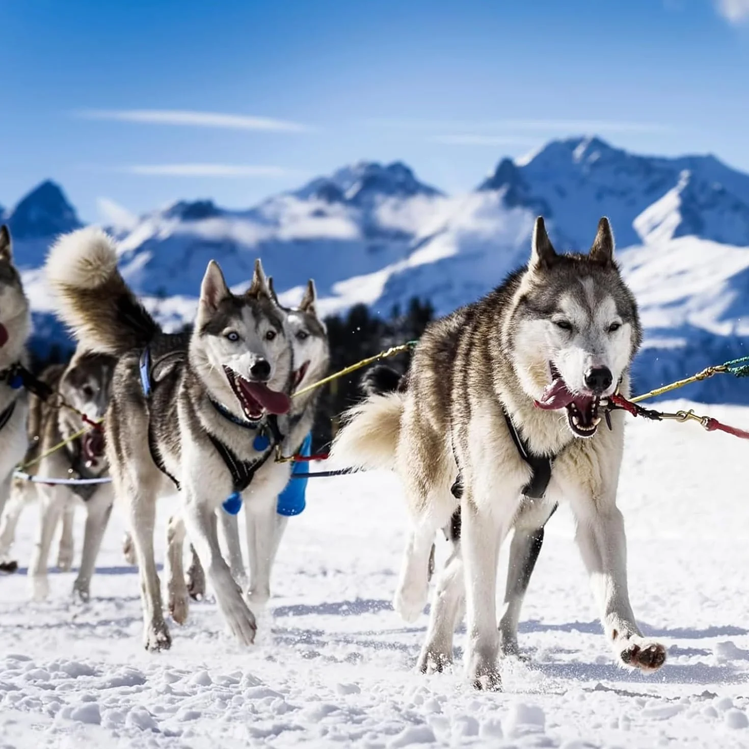 Harnais pour traîneau de chien X Back Mushing, cani-VTT, canicross, noir et rouge, taille M-XL (L)