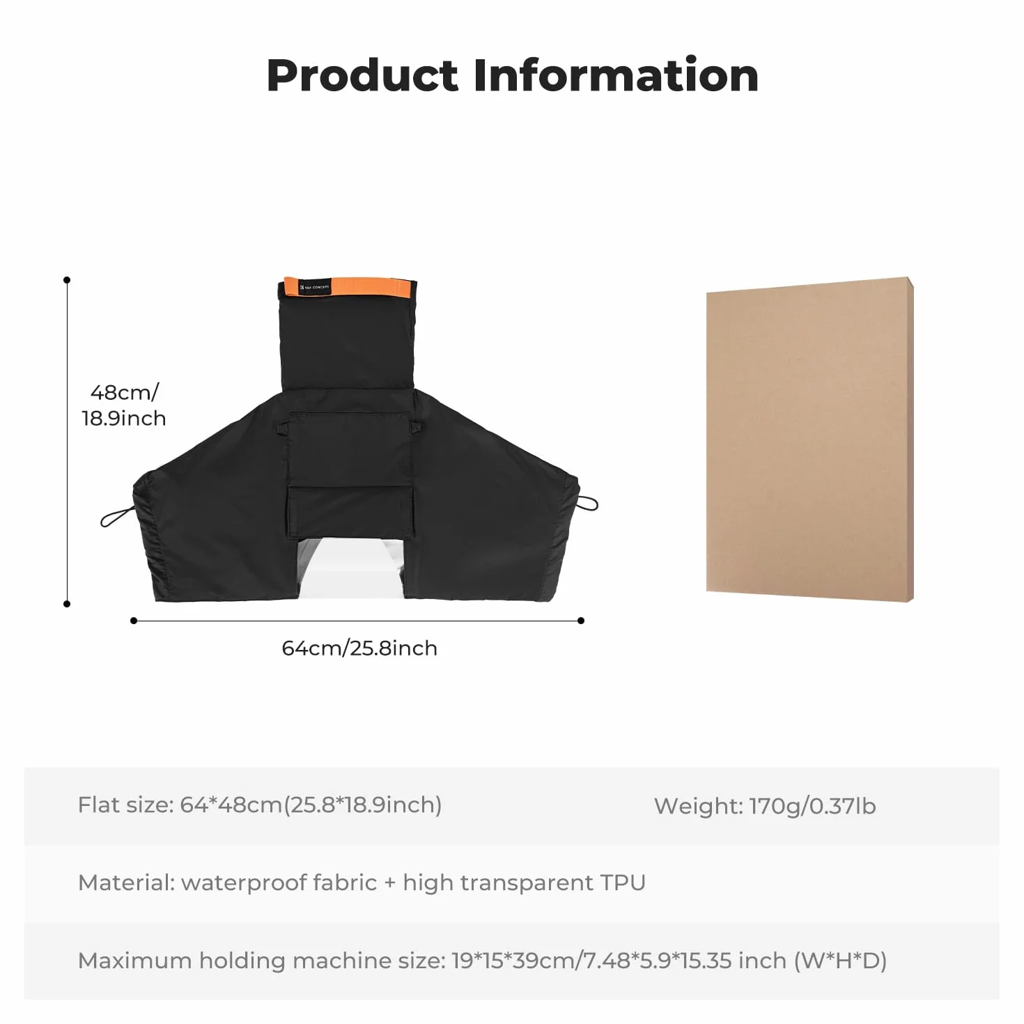 K&F CONCEPT Housse de Pluie pour Appareil Photo, Caméra Couverture Housse de Protection imperméable et Anti-poussière pour Nikon Canon Sony Appareil Photo DSLR