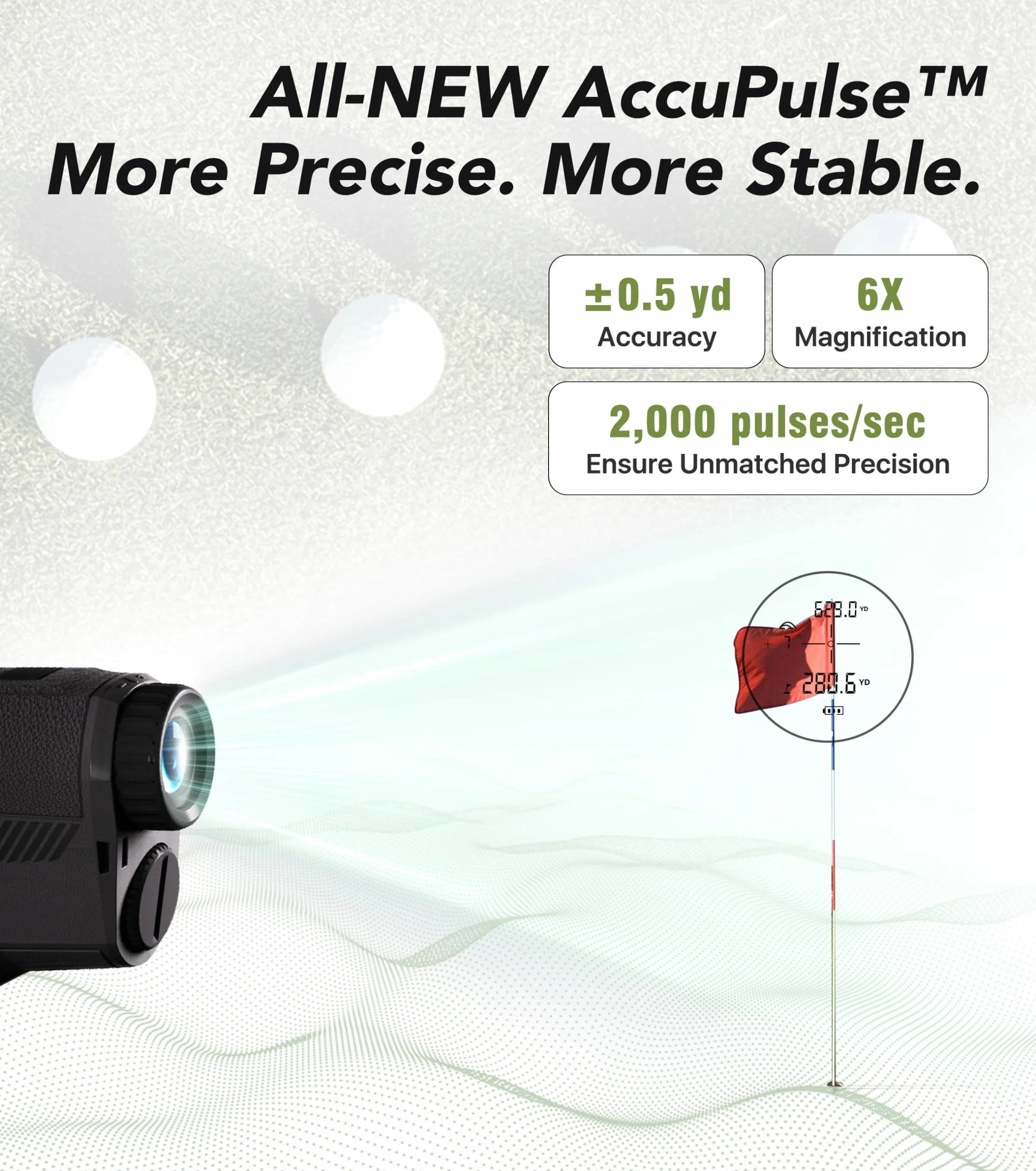 CoxiVision Télémètre Haute Précision 1000 Mètres 6X avec Pente pour Golf et Chasse