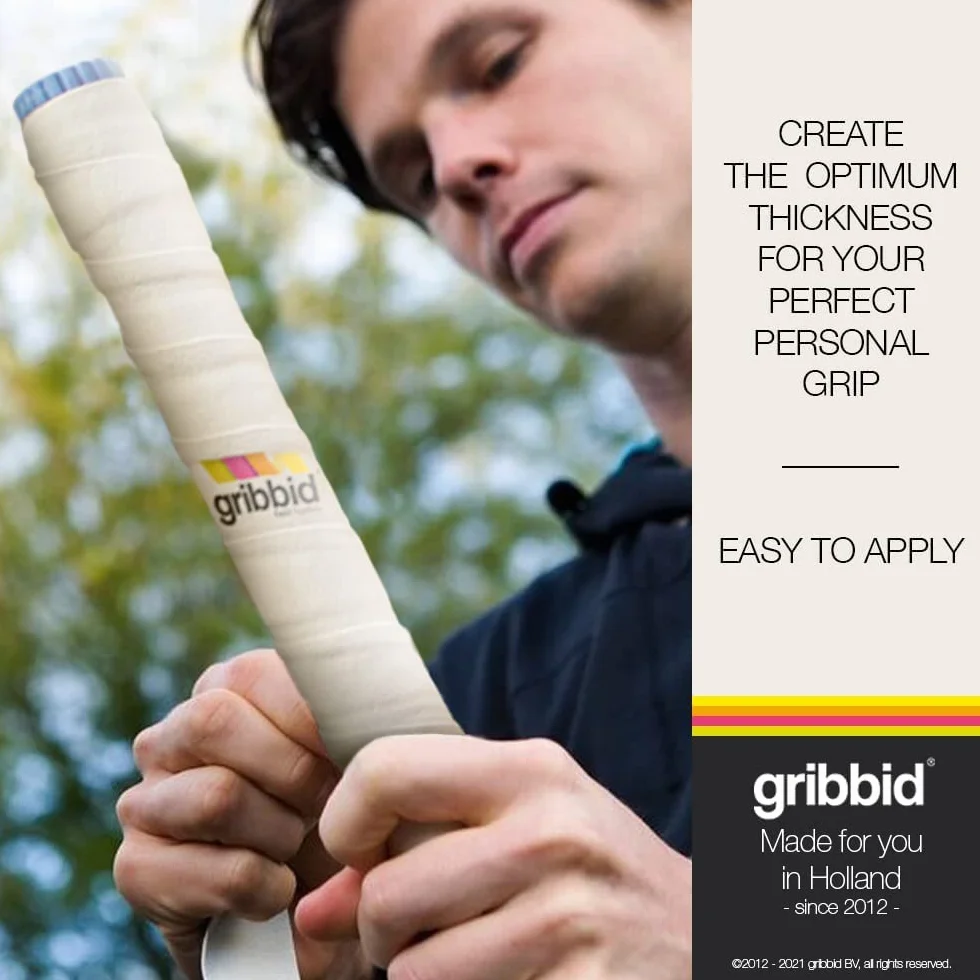 The Original Dutch Chamois Hockey Grip, Doux et Absorbant, Blanc ou Jaune, Multipack ou 1-Pack