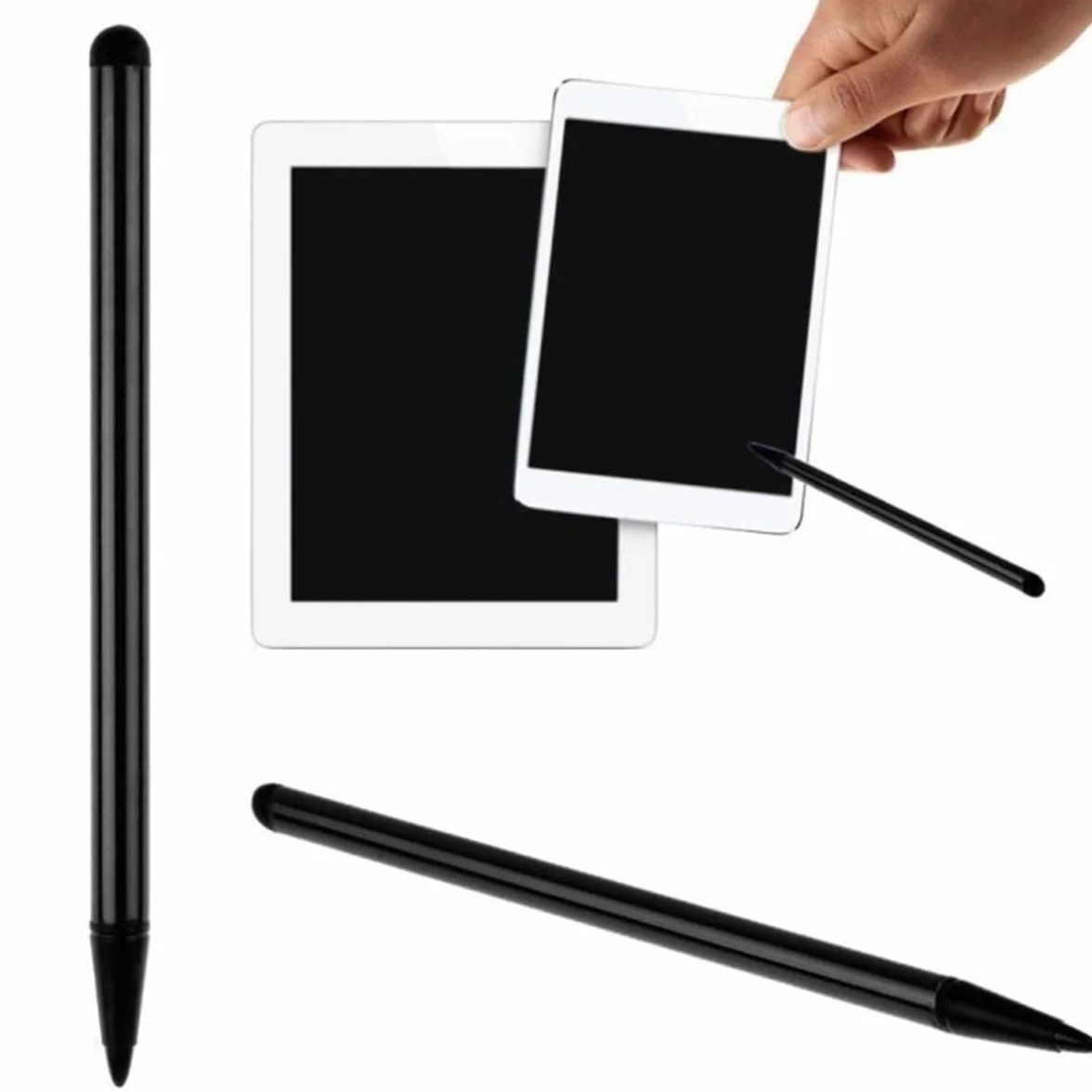 Stylets Noirs Universels à Pointe Fine Lot de 3 pour Écrans Tactiles