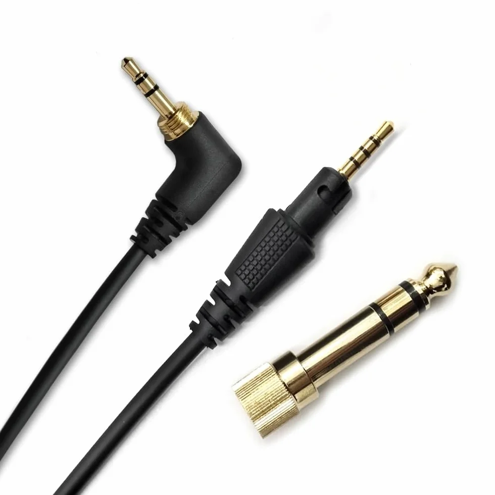 Câble audio pour Pioneer DJ HDJ-CUE1 HDJ-X5 HDJ-X7 HDJ-S7 HDJ-CX Casque, 3,5 mm à 2,5 mm Câble rétractable à ressort, avec 6,35 mm Adaptateur (1,2~2m)