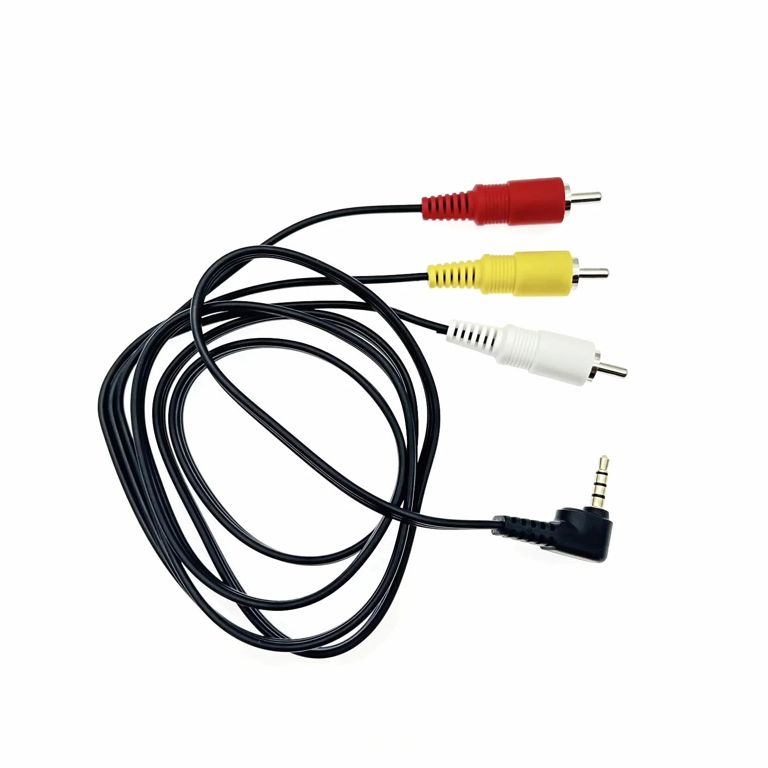 JZK 3.5mm Mâles à 3 RCA mâle câble audio stéréo visuel de remplacement, câble d'entrée vidéo, connecteur vidéo et audio stéréo, câble AV pour caméscopes, téléviseurs, caméras.