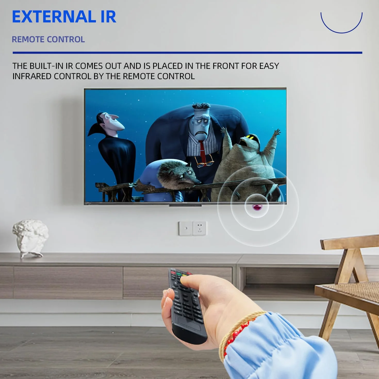 Romicta Décodeur TNT HD 2025 - DVB-T2 H.265 HEVC FTA Full HD PVR, USB, HDMI, SCART, Tuner TV numérique terrestre, récepteur numérique Haute définition Full HD 1080p, télécommande Universelle 2 en 1