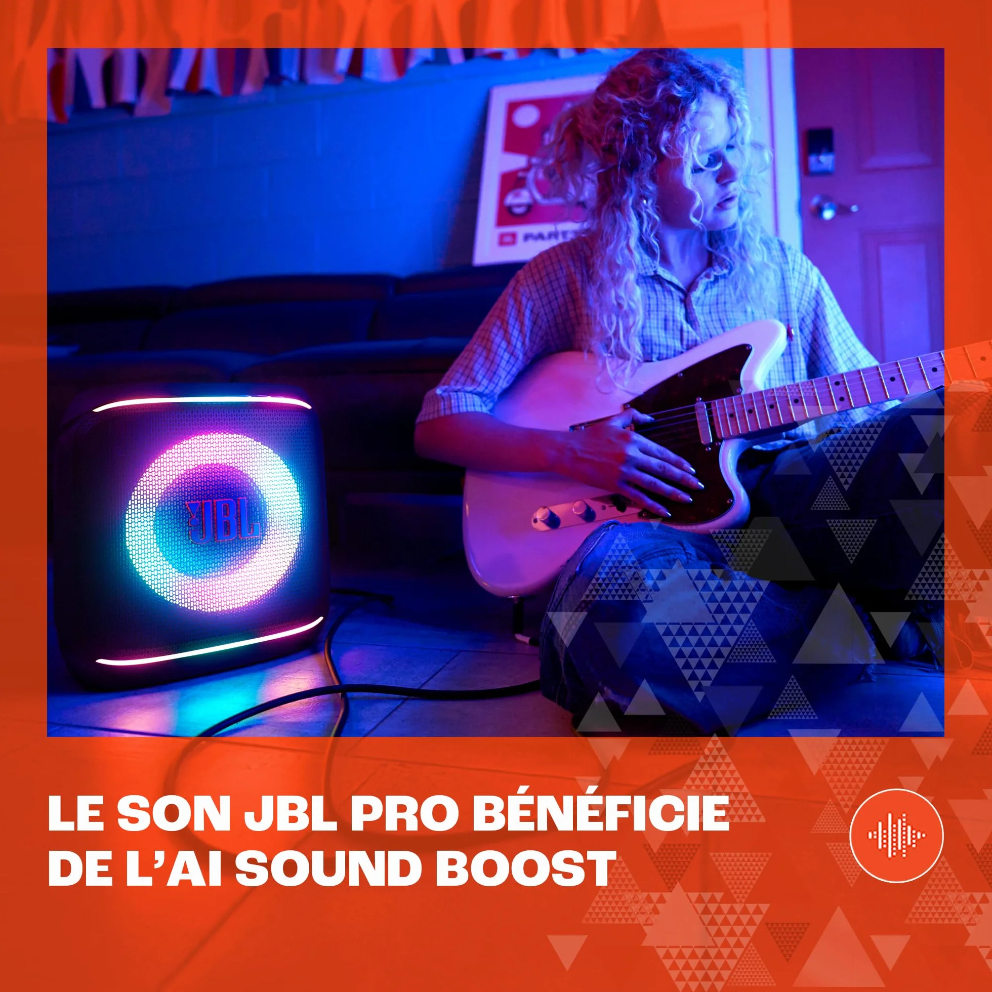 JBL Partybox Encore 2, Enceinte Bluetooth sans fil, 15 h autonomie, IPX4, Son JBL Pro, noir