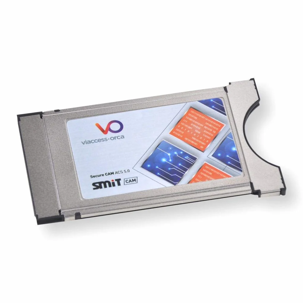 SMiT Module CI Viaccess Secure CAM ACS 5.0 Décodeur satellite argenté HDMI Réception chaînes cryptées