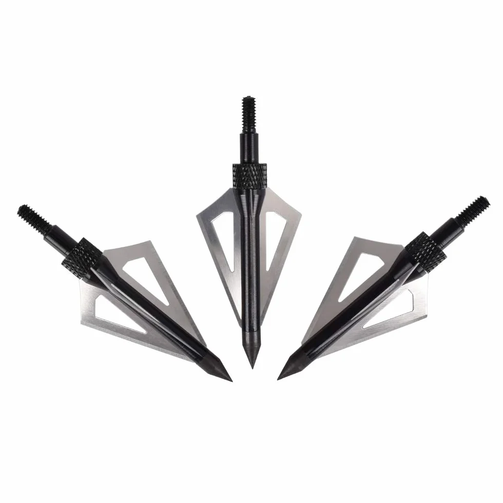 NIKA ARCHERY Lot de 12 pointes de flèches 100 grains pour tir à l'arc de chasse