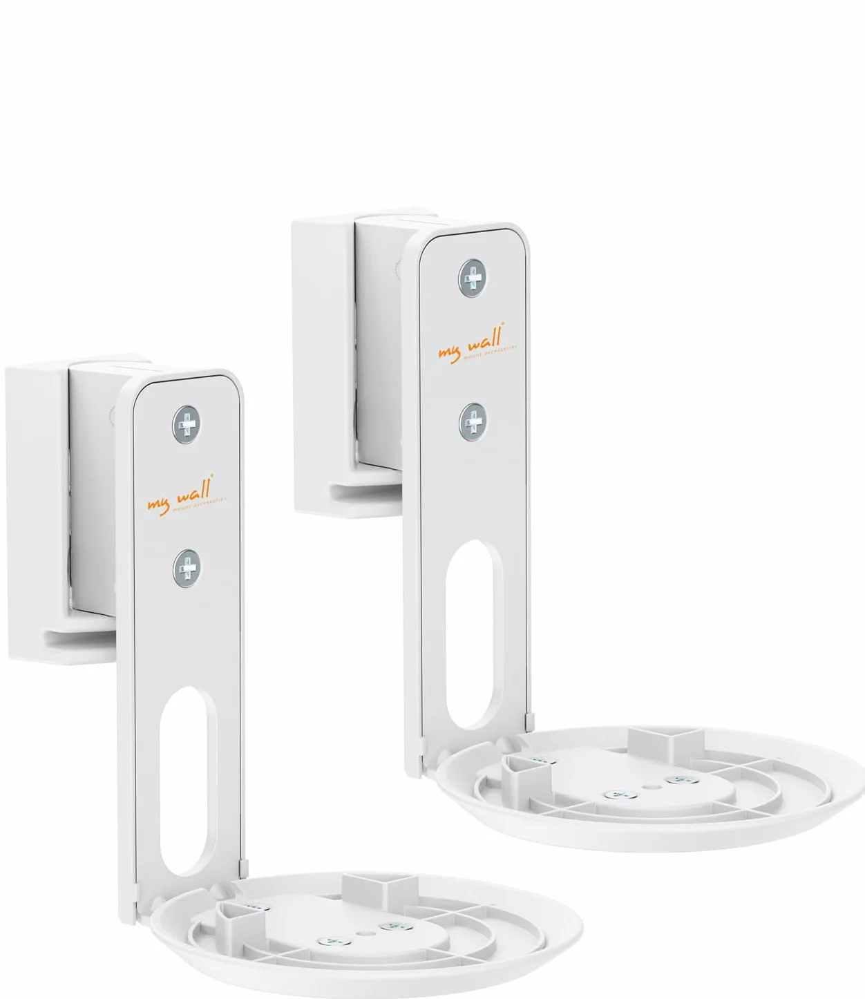 my wall Sonos Era100 HS40WL Lot de 2 Supports muraux pour Sonos Era100, inclinable, pivotant, Peu encombrant, Parfaitement réglable, Support Sonos avec Gestion des câbles