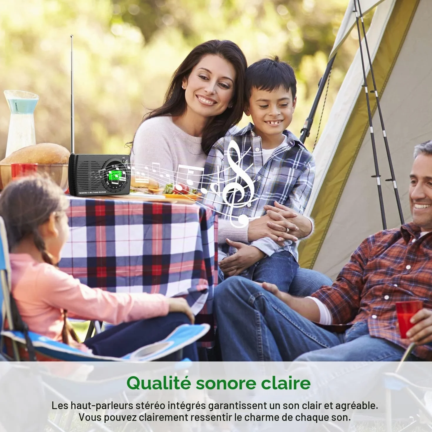 Tendak Petite Radio Portable FM/AM (MW) /SW, Transistor Radio avec Une Excellente Réception et Une Qualité Sonore Elevée, Mini Radio avec Connexion Timed/Casque