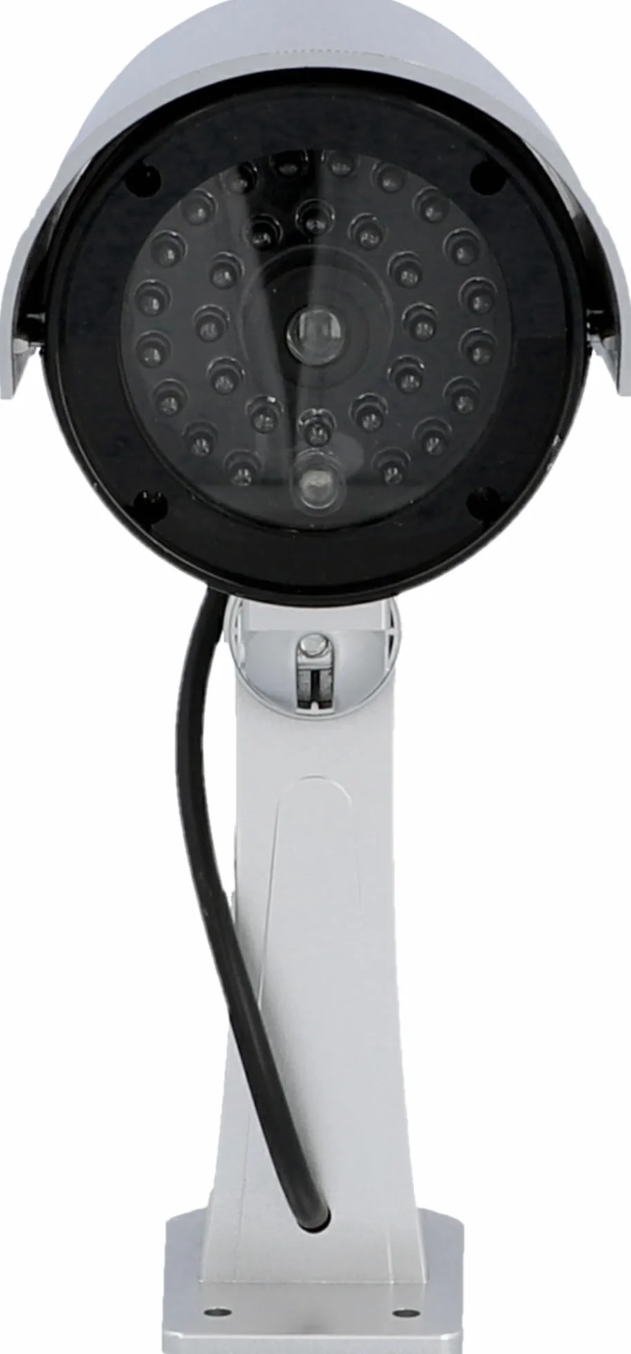 UNITEC Caméra factice Simulation Véritable Caméra de Surveillance avec LED Clignotante Réglable Horizontal et Verticale Schtzart IP 44 Piles Inclus Vis et Chevilles de Montage