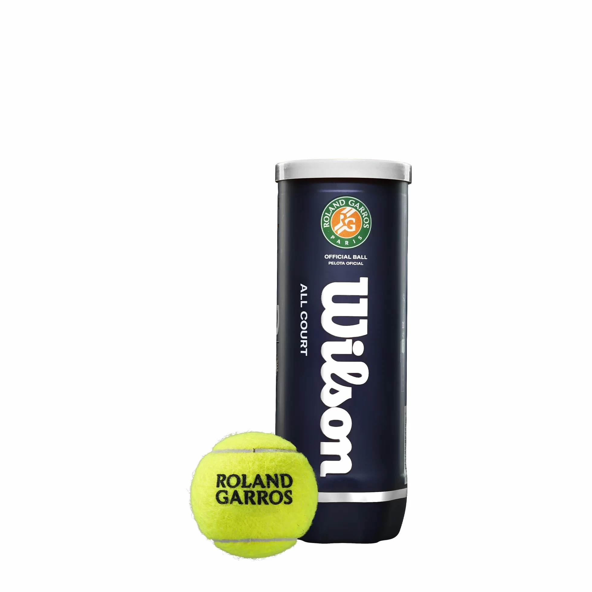 Wilson Roland Garros Tennis Balls 3 Ball Can