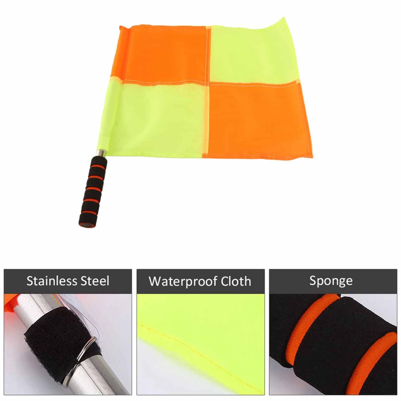 Fydun Sac de drapeaux d'arbitre 2PCS avec sac de rangement pour football hockey