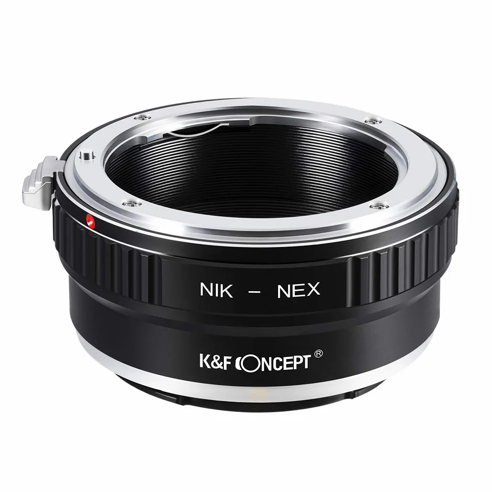 Bague adaptation objectif pour Nikon-NEX Adaptateur monture objectif pour monter objectif Nikon AI vers boîtier Sony NEX comme Sony NEX-3 NEX-3C NEX-3N NEX-5 NEX-5C NEX-5N NEX-5R NEX-5T NEX-6 NEX-7 NEX-F3 NEX-VG10 VG20 en Métal