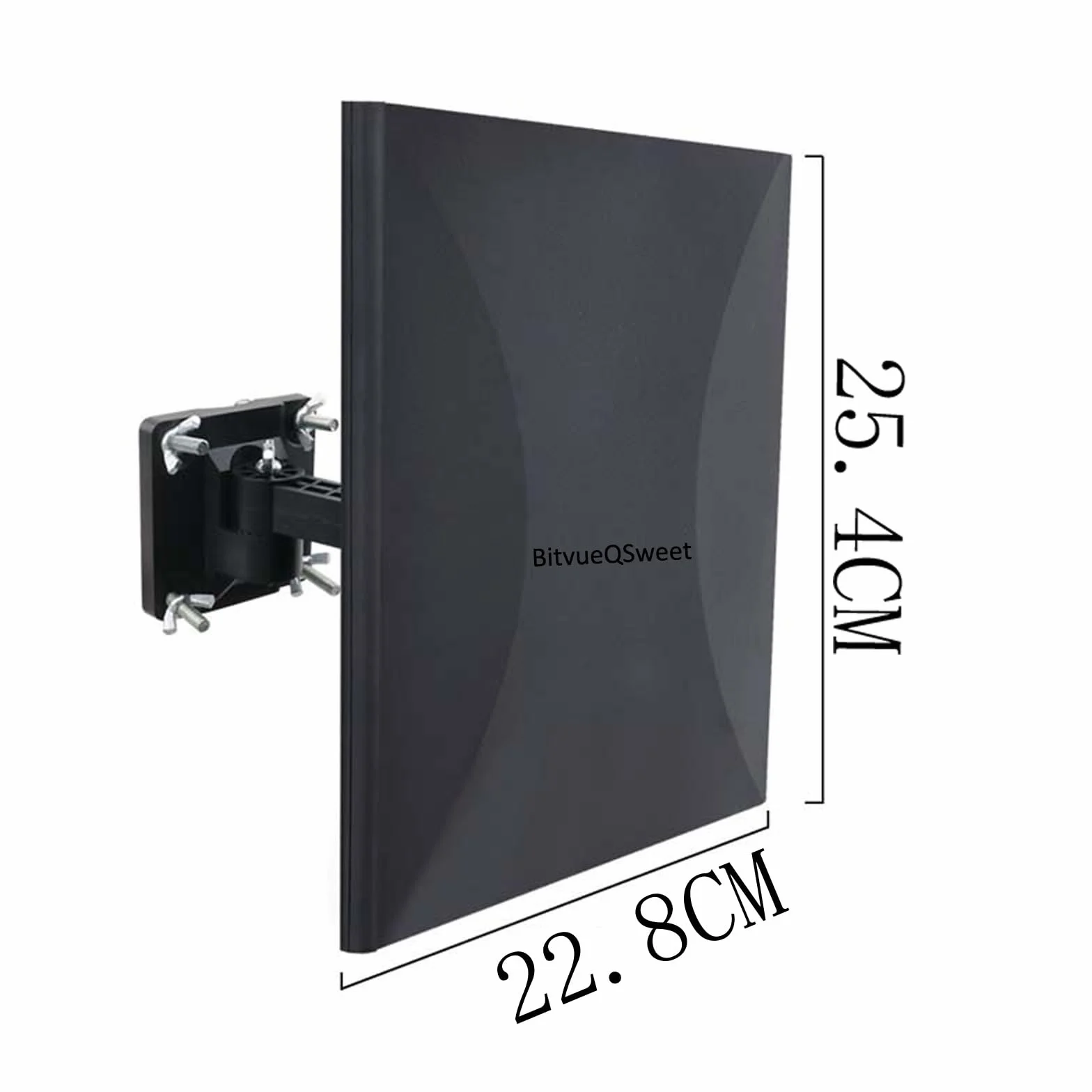 Antenne TNT Extérieure Antenne TV extérieure/intérieure 160 KM Réception, Câble coaxial de 10m, Revêtement Anti-UV, Etanche et au Design Compact