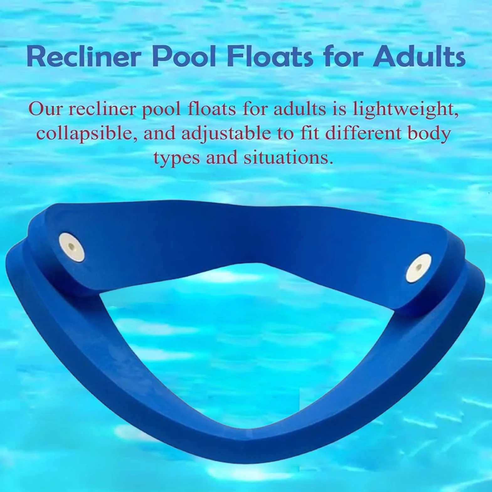 Chaise Flottante pour Piscine Selle Stable Hamac Sièges Adultes Plage Lac