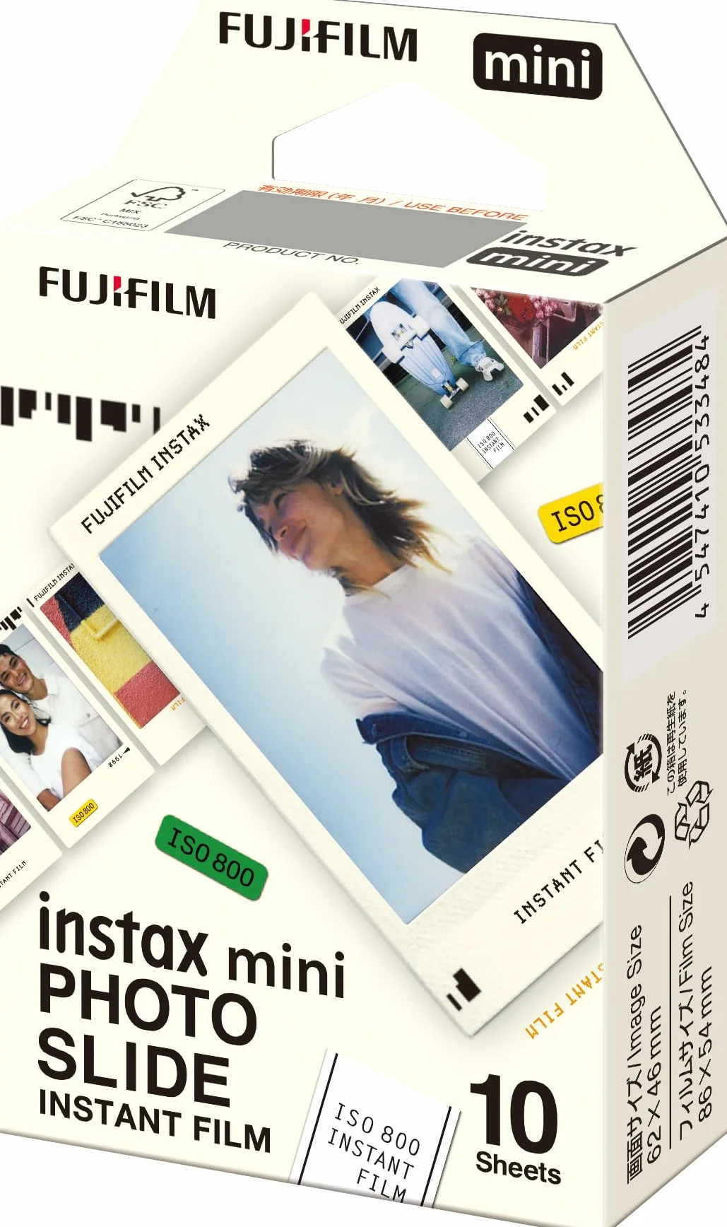 instax Min Film Photo Slide Pack de 10