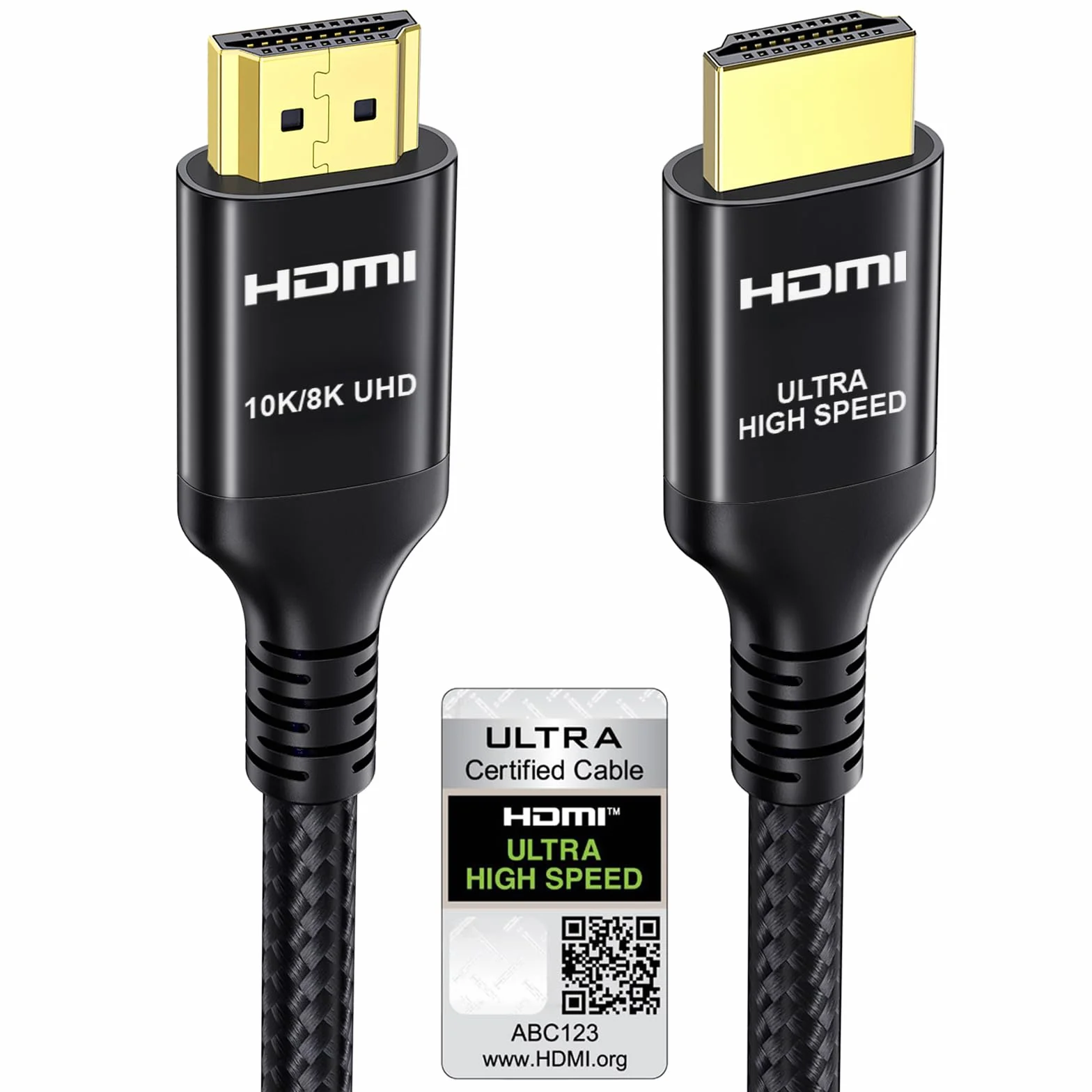 Etseinri Câble HDMI 2.1 2M, Certifié 48Gbps Ultra Haute Vitesse 4K 240Hz 8K 60Hz HDCP 2.3 eARC HDR10+ Dolby Vision pour PC Moniteurs Gaming HDTV