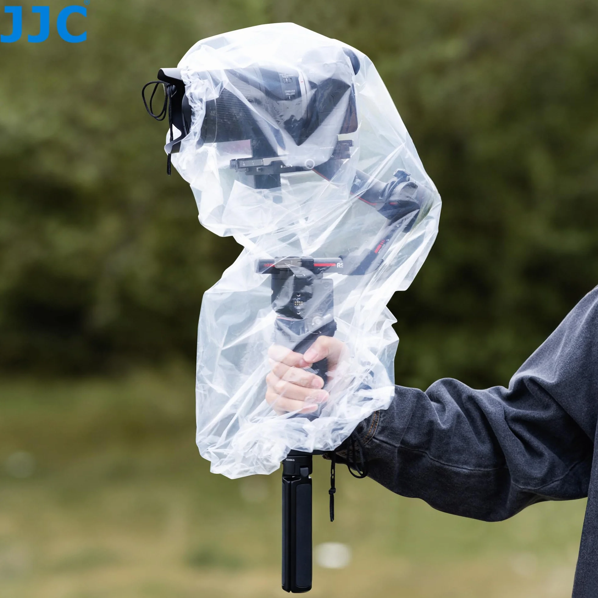 JJC 2 Pack Housse de Pluie Transparente pour Stabilisateur, Protecteur Imperméable pour DJI RS3 Pro Mini RSC 2 Ronin-SC ZHIYUN WEEBILL 3S Crane 4 et Plus Stabilisateur Inférieur à 16,3 x 8,6 x 7,7 ''
