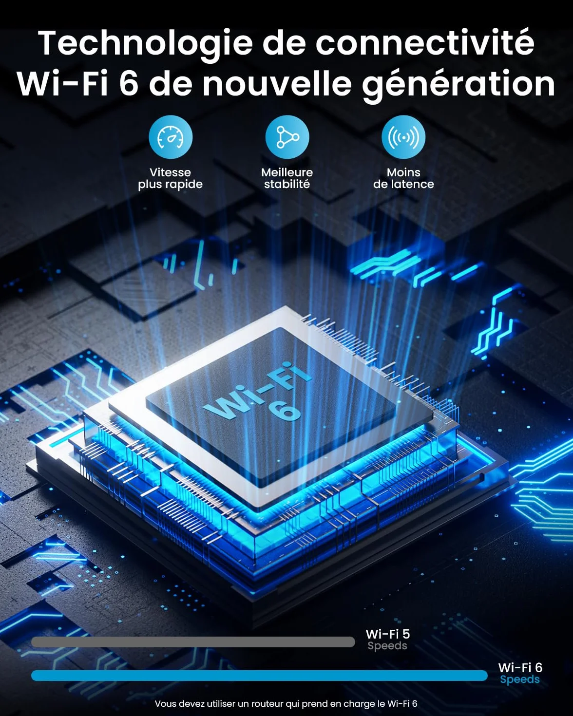 ieGeek 2K Base Magnétique Camera Surveillance WiFi Exterieure sans Fil Batterie, Camera Extérieure/Intérieure, Vision Nocturne Couleur, Détection de Mouvement PIR, Sirène d'alarme, Étanche IP65