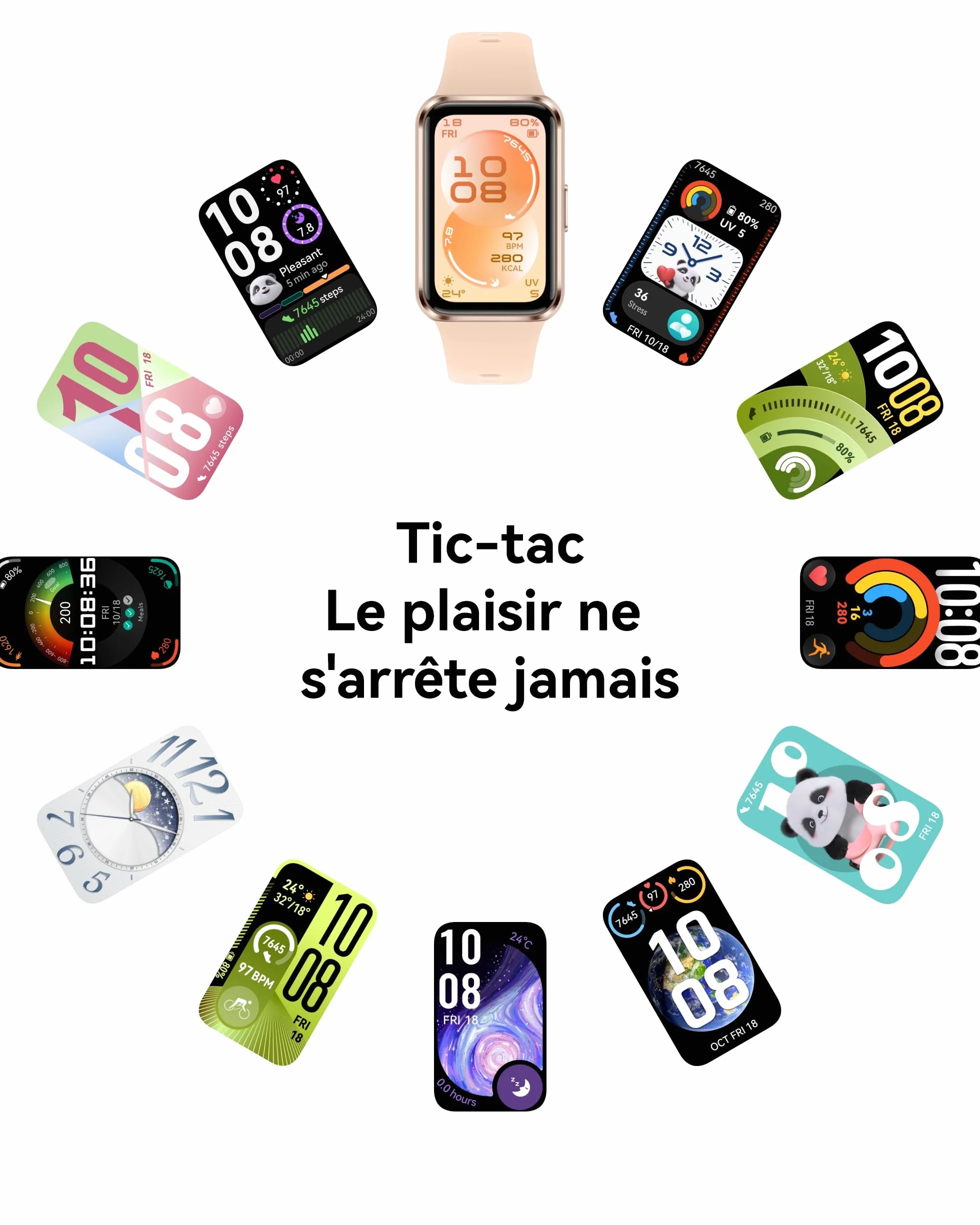 HUAWEI Band 11 Montre Connectée Tracker d'Activité Écran AMOLED 1,62 Pouces Bracelet Intelligent Autonomie 14 Jours Noir