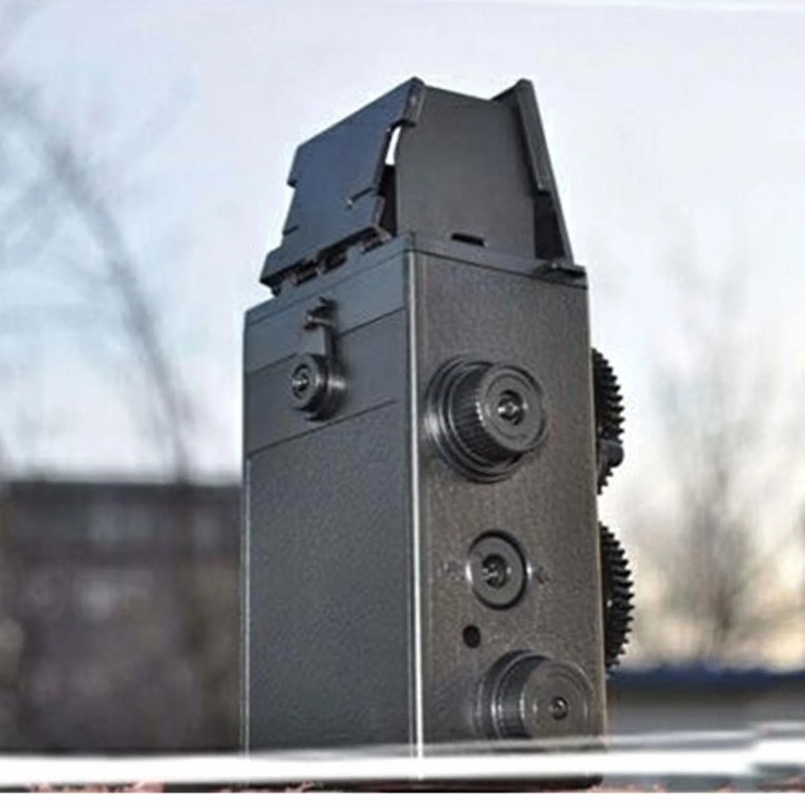 Appareil Photo TLR Rétro Classique DIY, Kit Réflexe à Double Objectif, Film 35MM, Longueur Focale D'objectif 47mm, pour Film 35MM 135