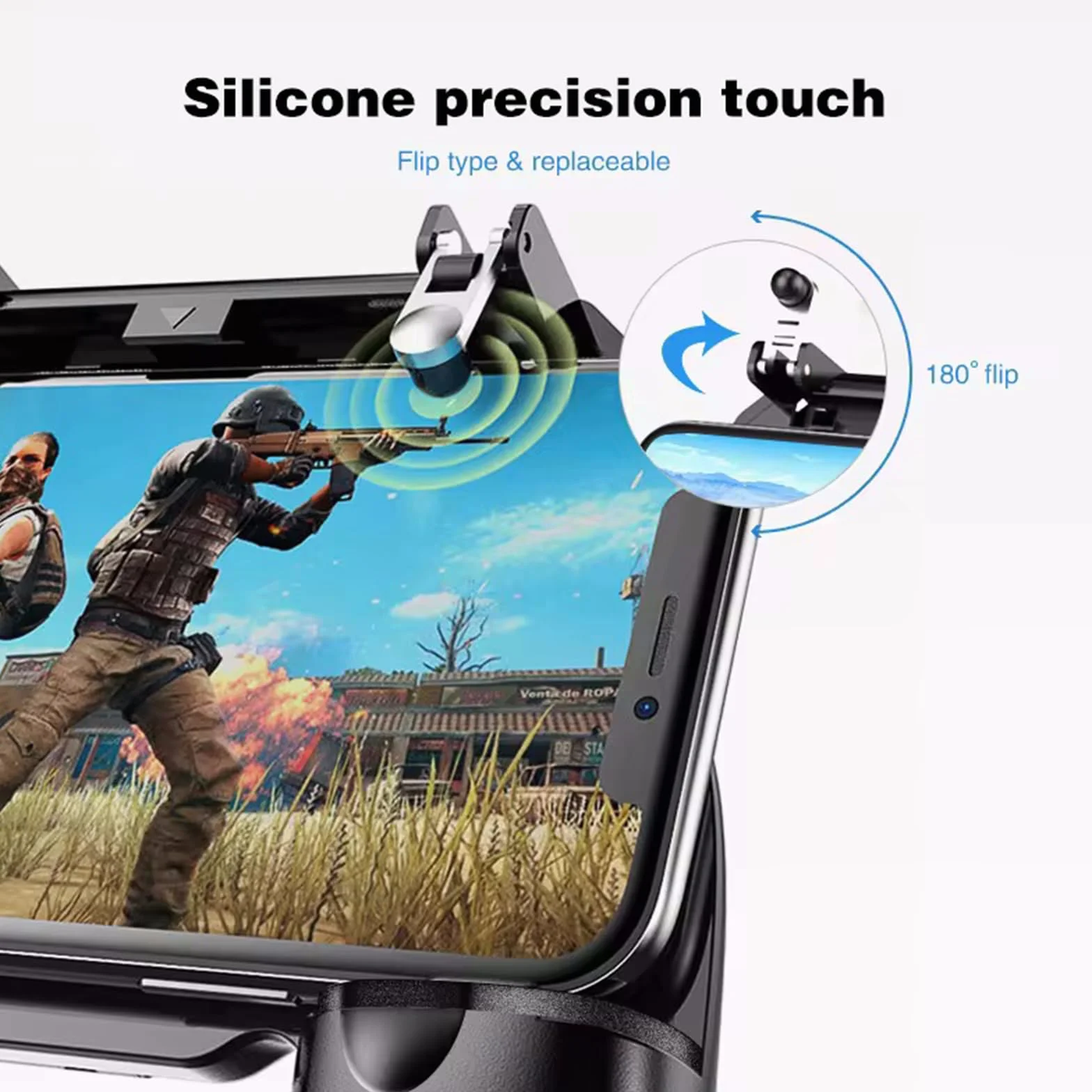 Esenlong Manette de jeu, confortable et extensible pour téléphone portable