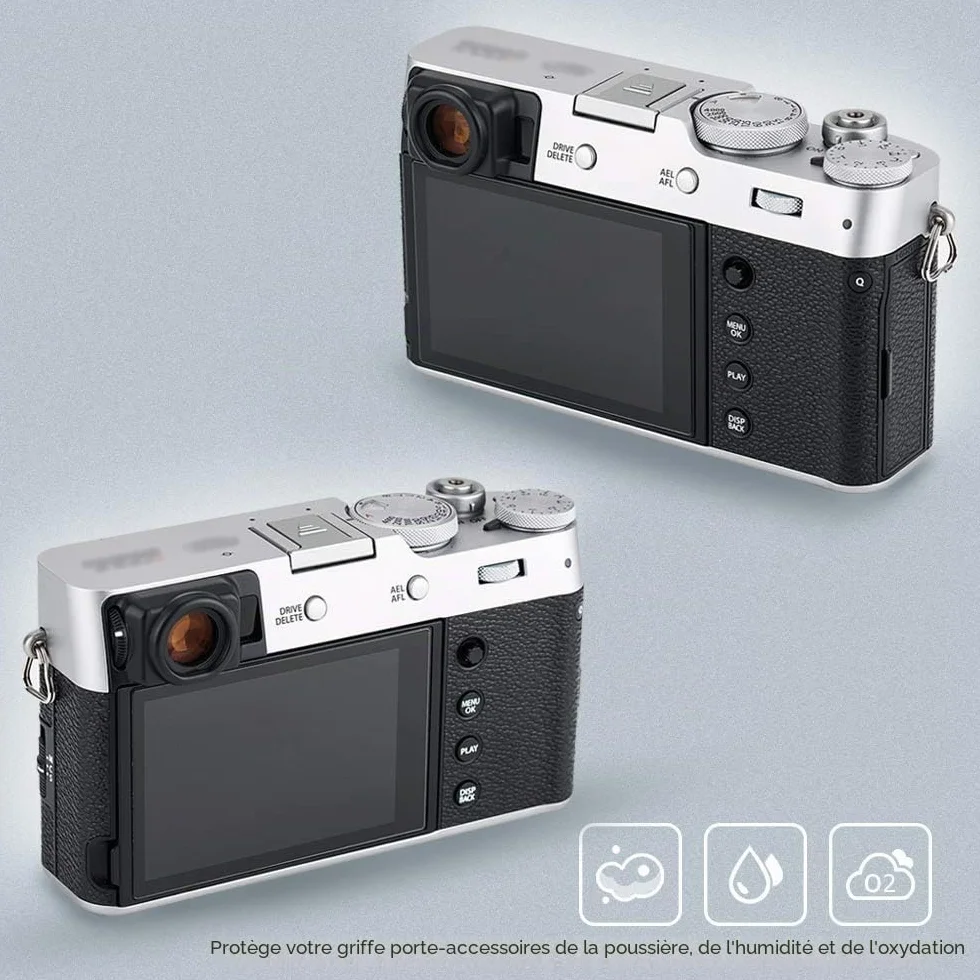 JJC Bouchon de protection pour appareil photo reflex numérique Fujifilm Fuji X-E5 X half X-M5 X100VI GFX100S X-H2S X-T1 X-T2 X-T3 X-T4 X-T10 X-T20 X-T30 X-T100 X100V X100S X100F X-PRO2 X-E2 X-E3 X-A5