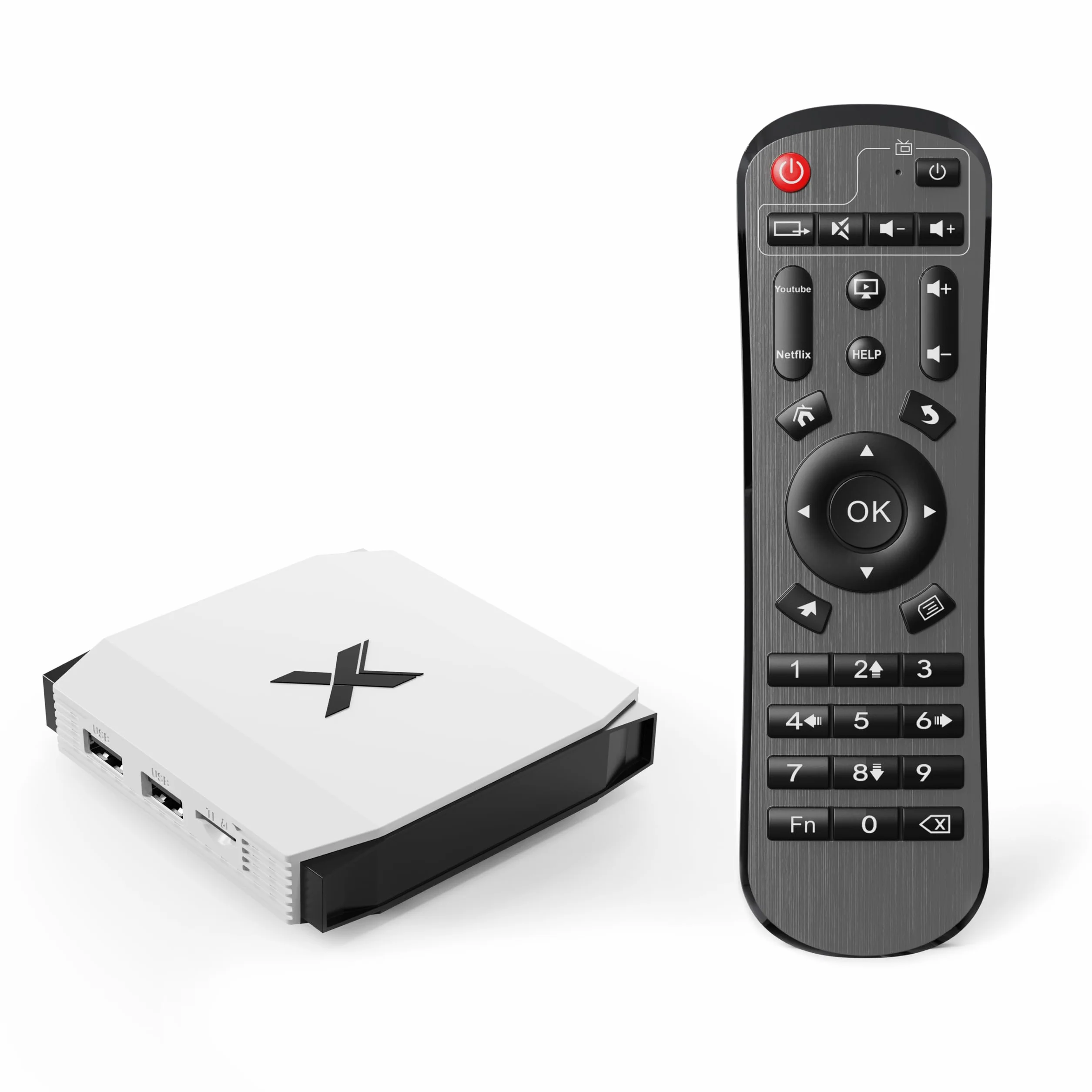 Boîtier TV Android 4Go RAM 32Go ROM 4K Ultra HD WiFi 6 Double Bande Bluetooth Design Compact