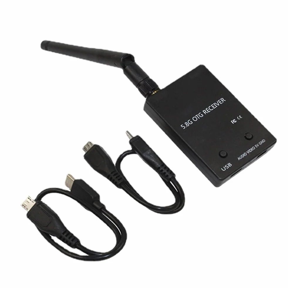 RéCepteur Audio FPV UVC OTG 5.8G 150CH Canal pour éMetteur de Tablette de TéLéPhone Android PièCes de Drone RC