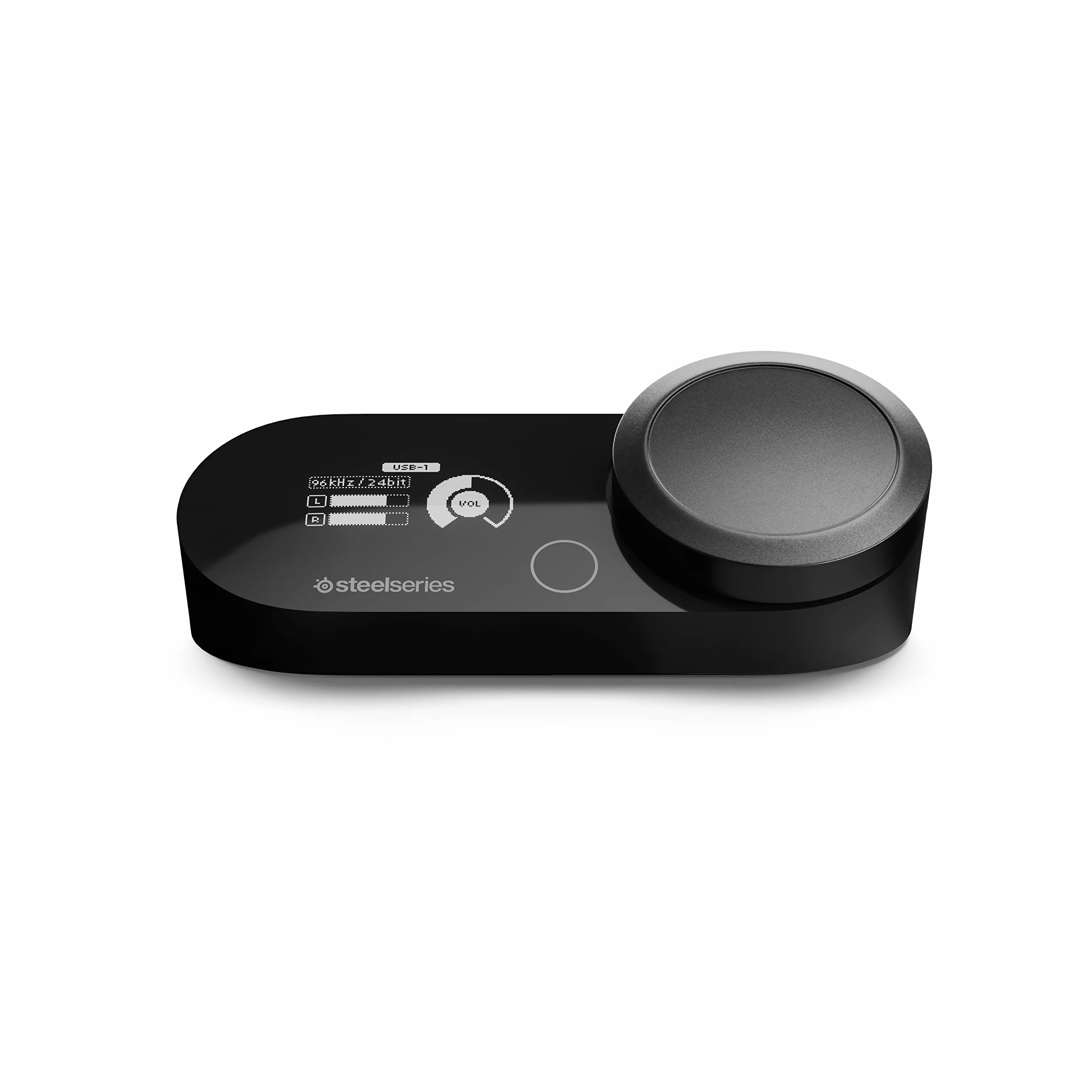 SteelSeries GameDAC Gen 2 Amplificateur Audio Hi-Res - ESS Sabre Quad-DAC - Élimination du Bruit par l’IA - Son Spatial 360° - Certifié Hi-Res - PC, PS5, PS4