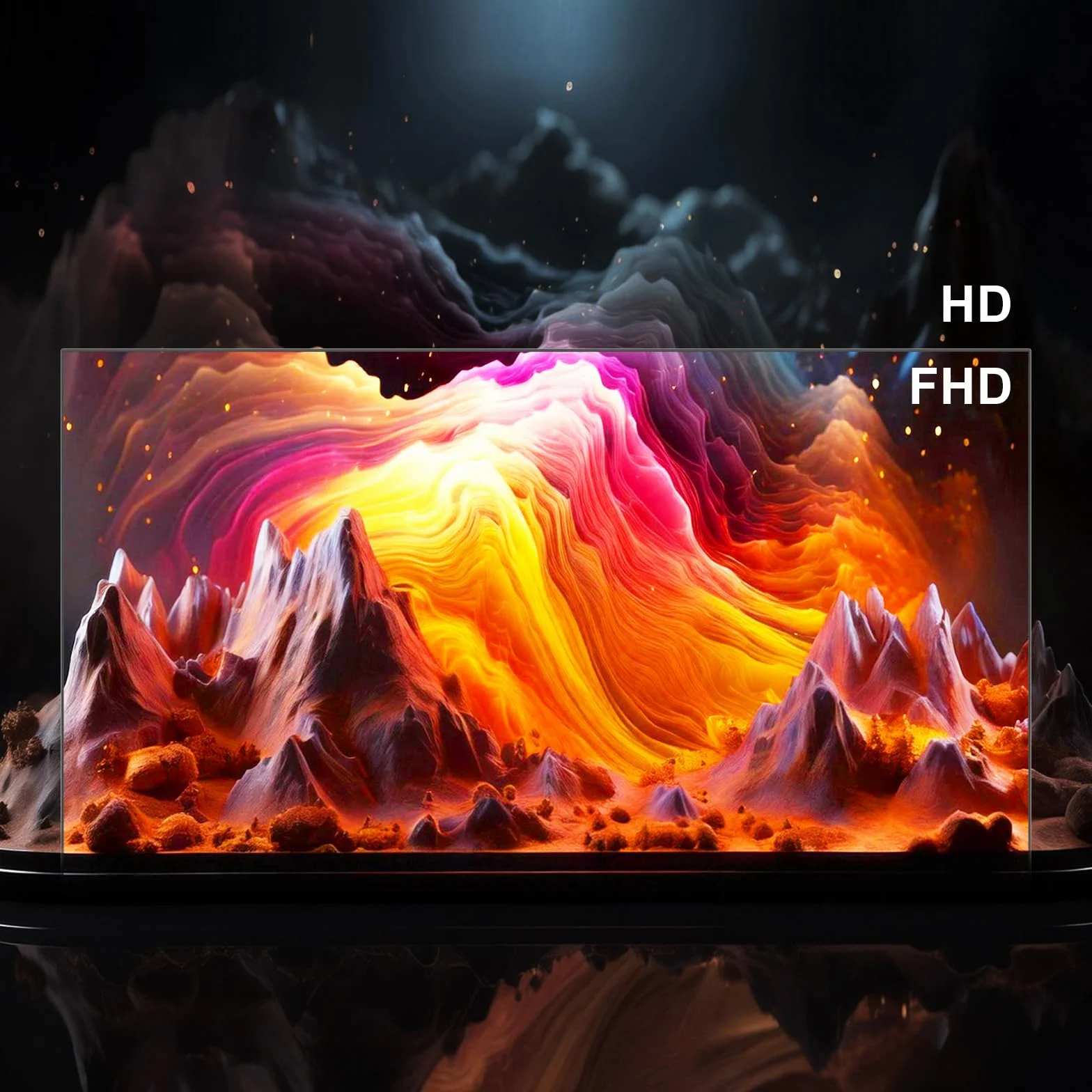 HKC Smart TV 32 Pouces (80 cm) FHD, sans Bord Connectée Télévision avec WiFi, App Store, Triple Tuner(DVB-T/T2, DVB-C, DVB-S/S2), AirPlay (H32N1F-V, 2026)
