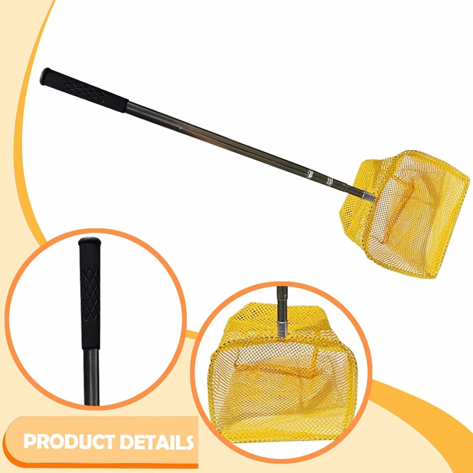 Milageto Ramasse-balles de Tennis de Table avec Filet, Sac télescopique Portable réglable