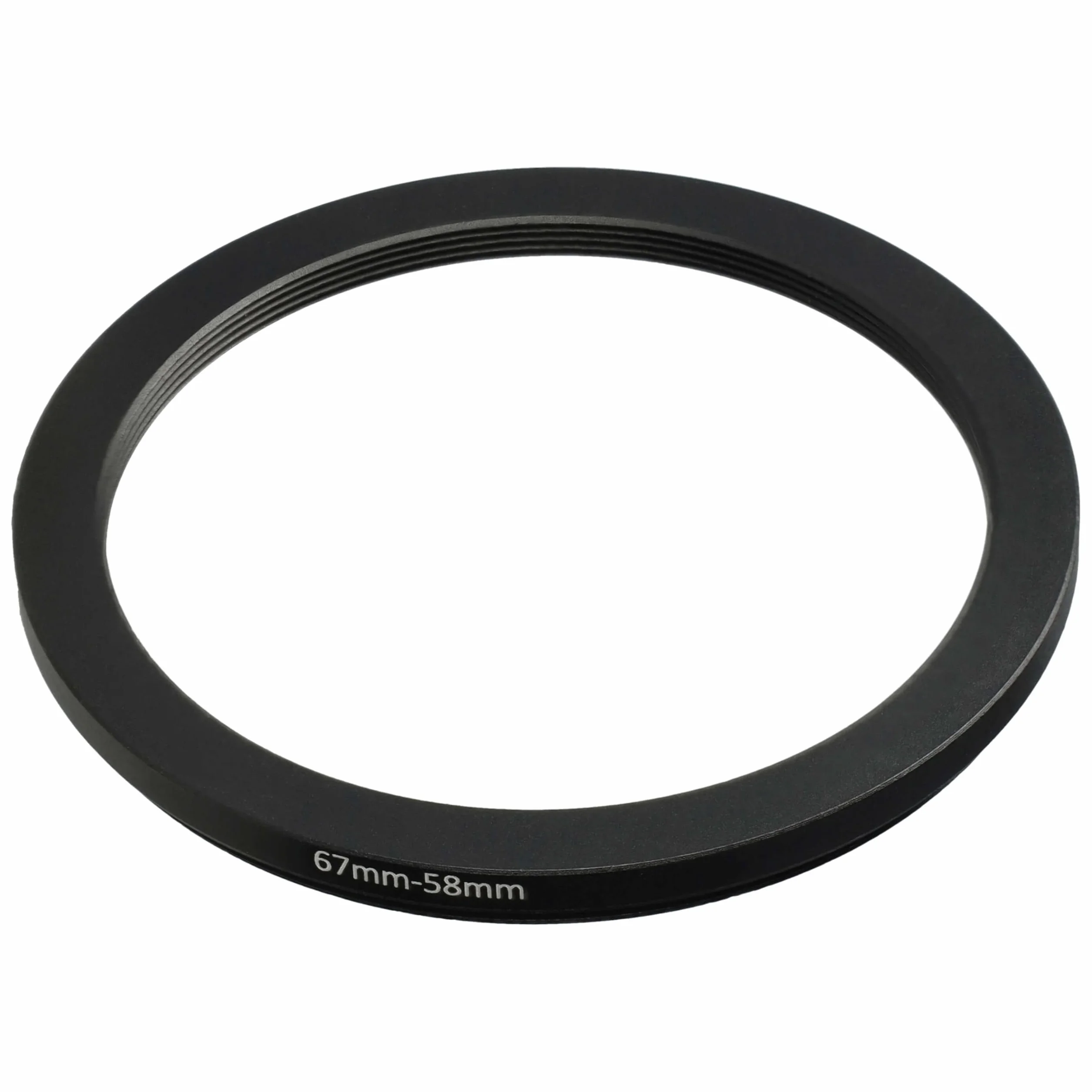 vhbw Bague d'adaptation de Filtre Step-Down de 67 mm vers 58 mm pour Objectif d'appareil Photo - Réducteur, métal, Noir