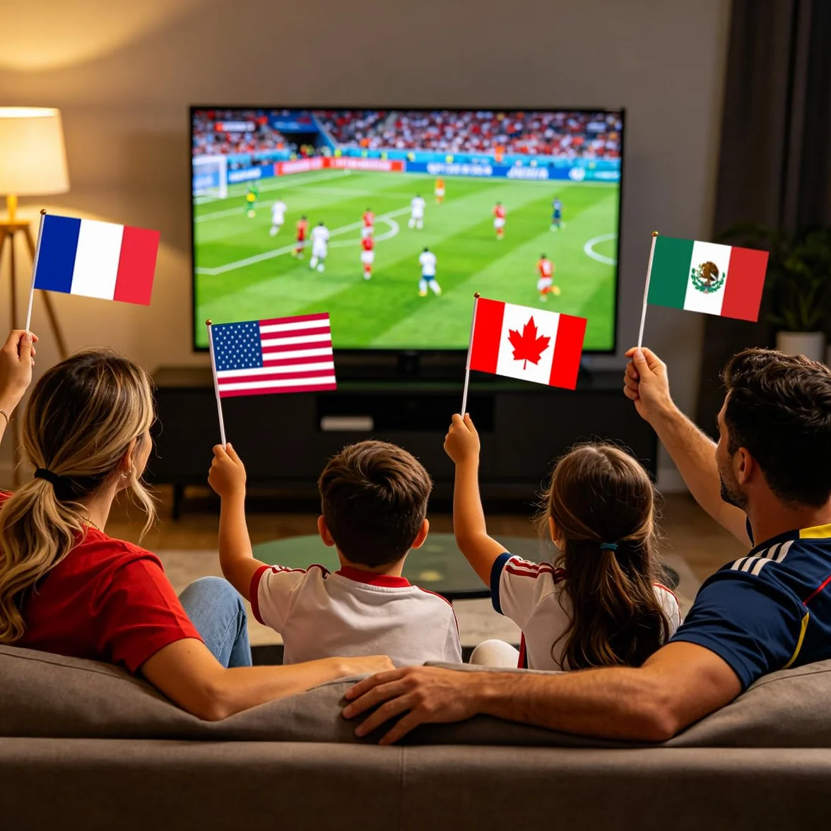 Drapeaux du monde 2026 14x21cm 48 Pays Coupe du Monde Football Décorations