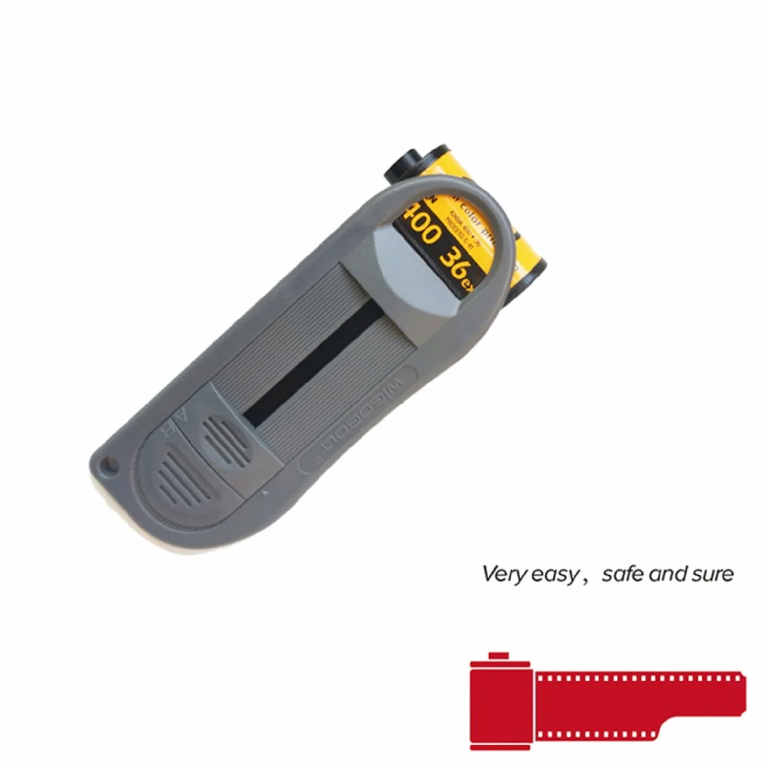 Outil de récupération de film 35 mm avec cordon, extracteur de film ABS pour retrait sûr des cassettes, accessoire de studio photo compact pour guide de film de 35 mm