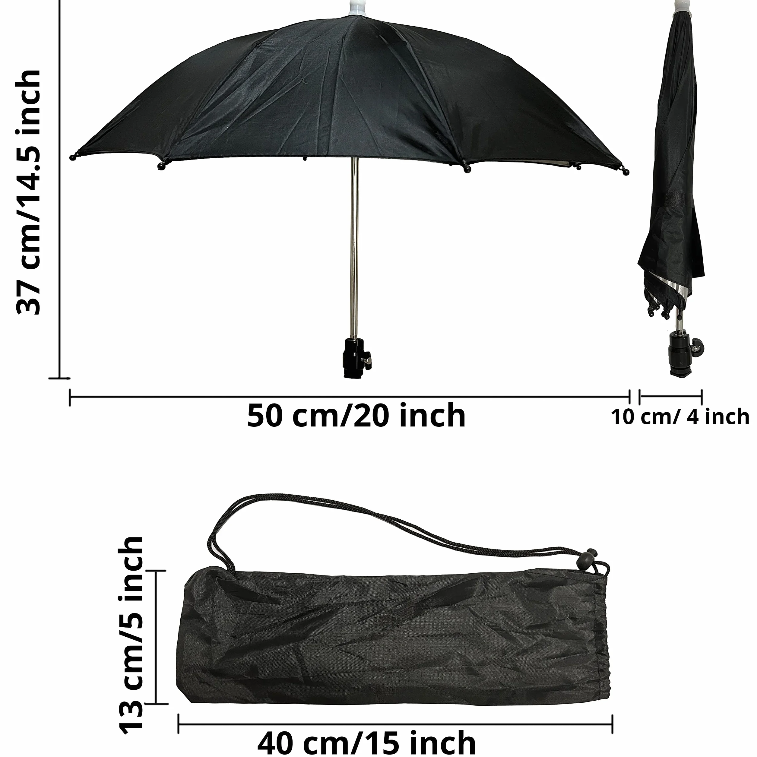 Hot Shoe Parapluie, protège l'appareil Photo de la Pluie, du d'oiseau, de la lumière du Soleil, de la Neige