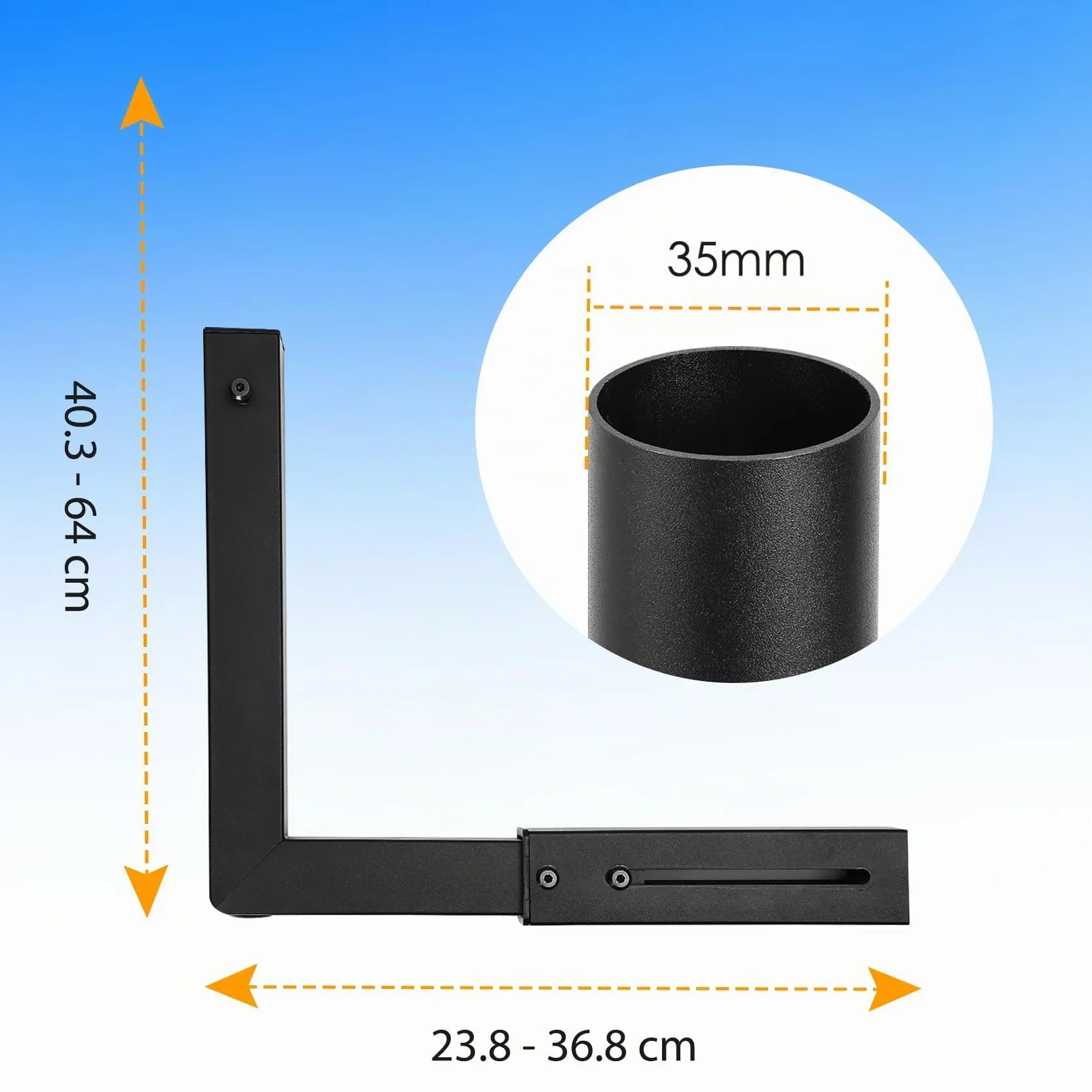 Starlink Support mural réglable pour génération 3 avec adaptateur de tube Gen 3 pour kit Starlink Standard 4/4X