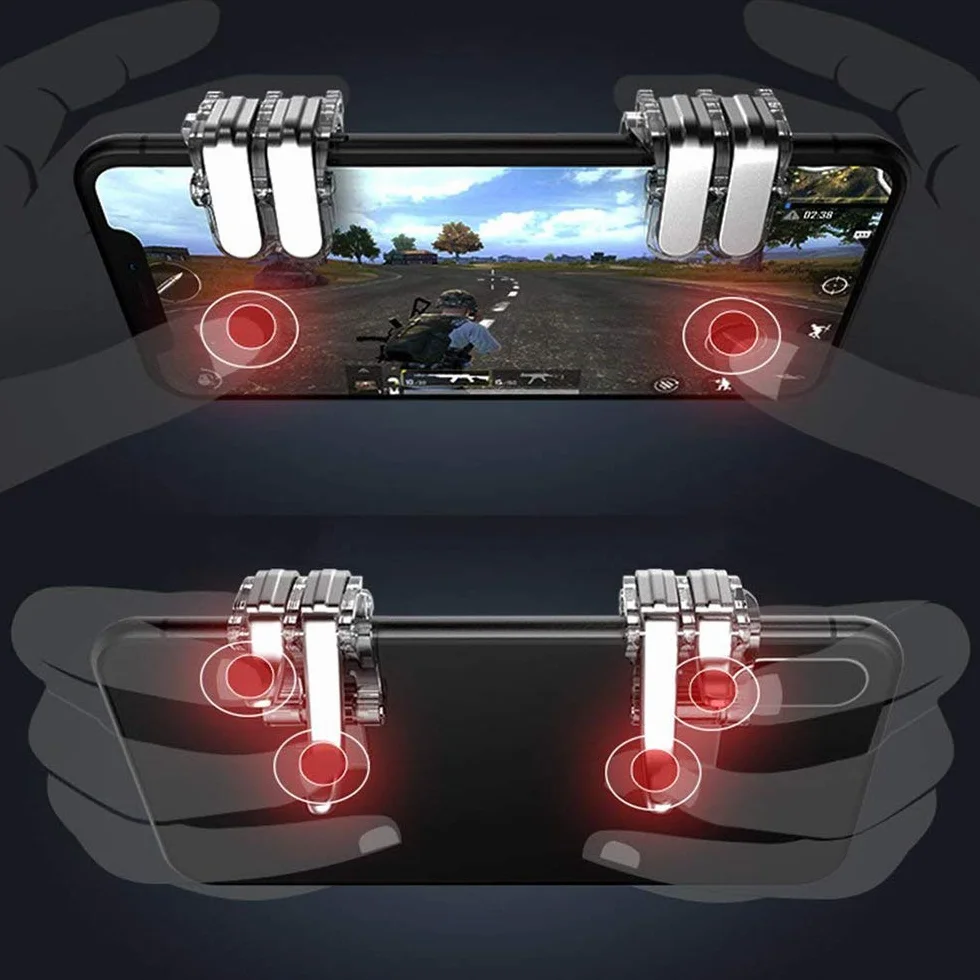 N-K 1 paire de manettes de jeu mobiles pour tablette PC Game Shooter Manette de jeu Trigger Compatible iPhone/Android