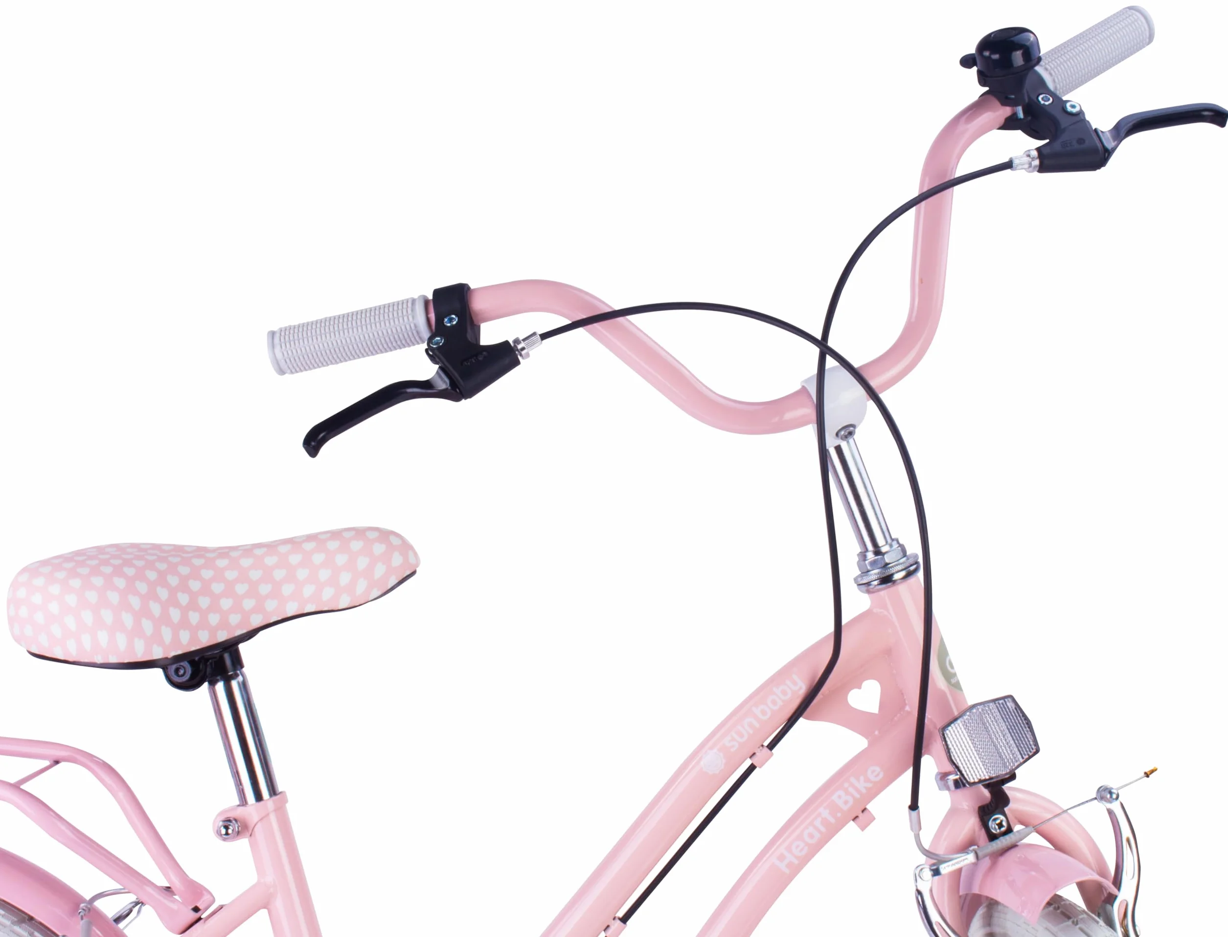 Vélo Fille Sun Baby Heart 20/24 Pouces 6-12 Ans V-Brake Porte-Bagages